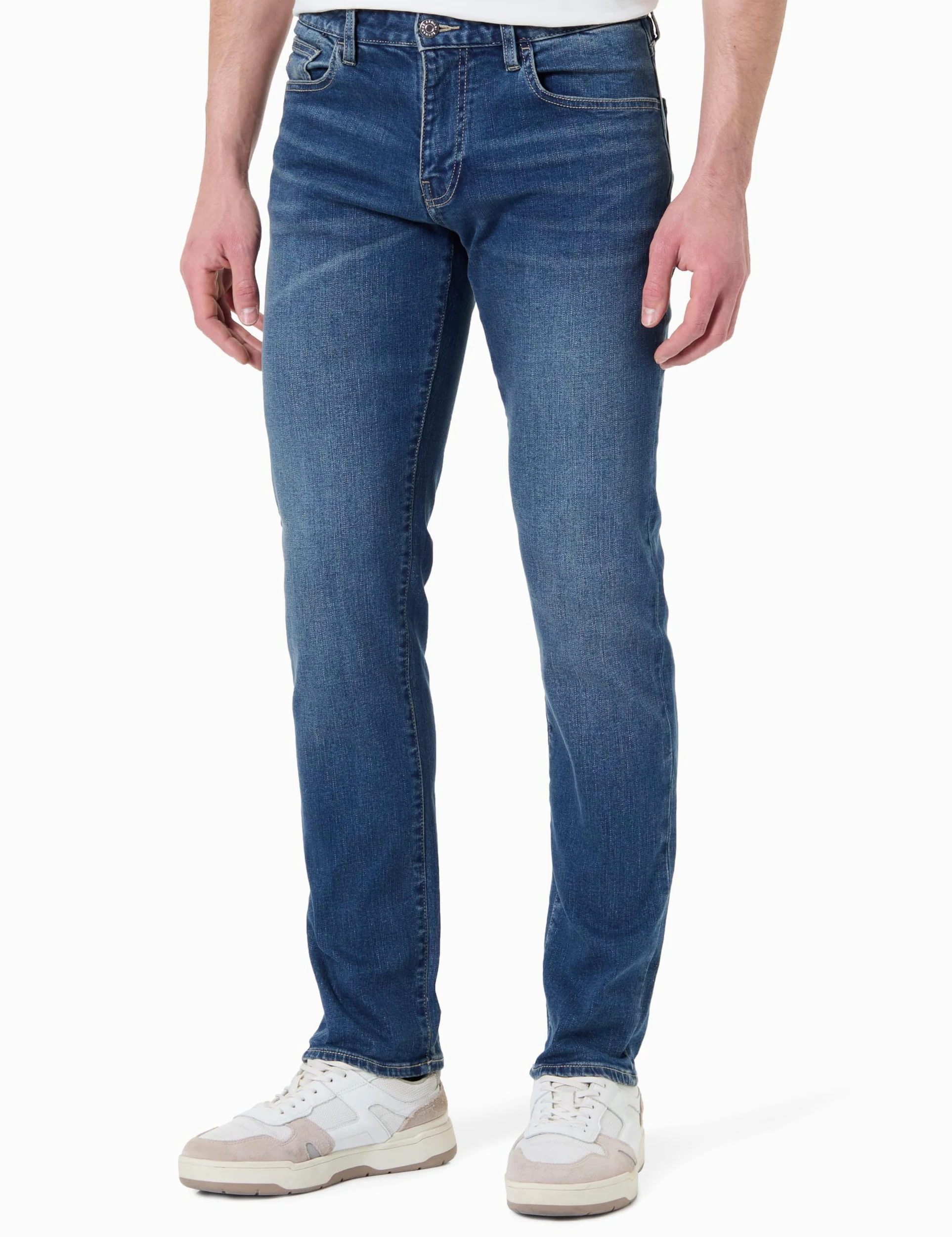 Armani Exchange Essential Patch Logo Lettering Dżins Mężczyźni