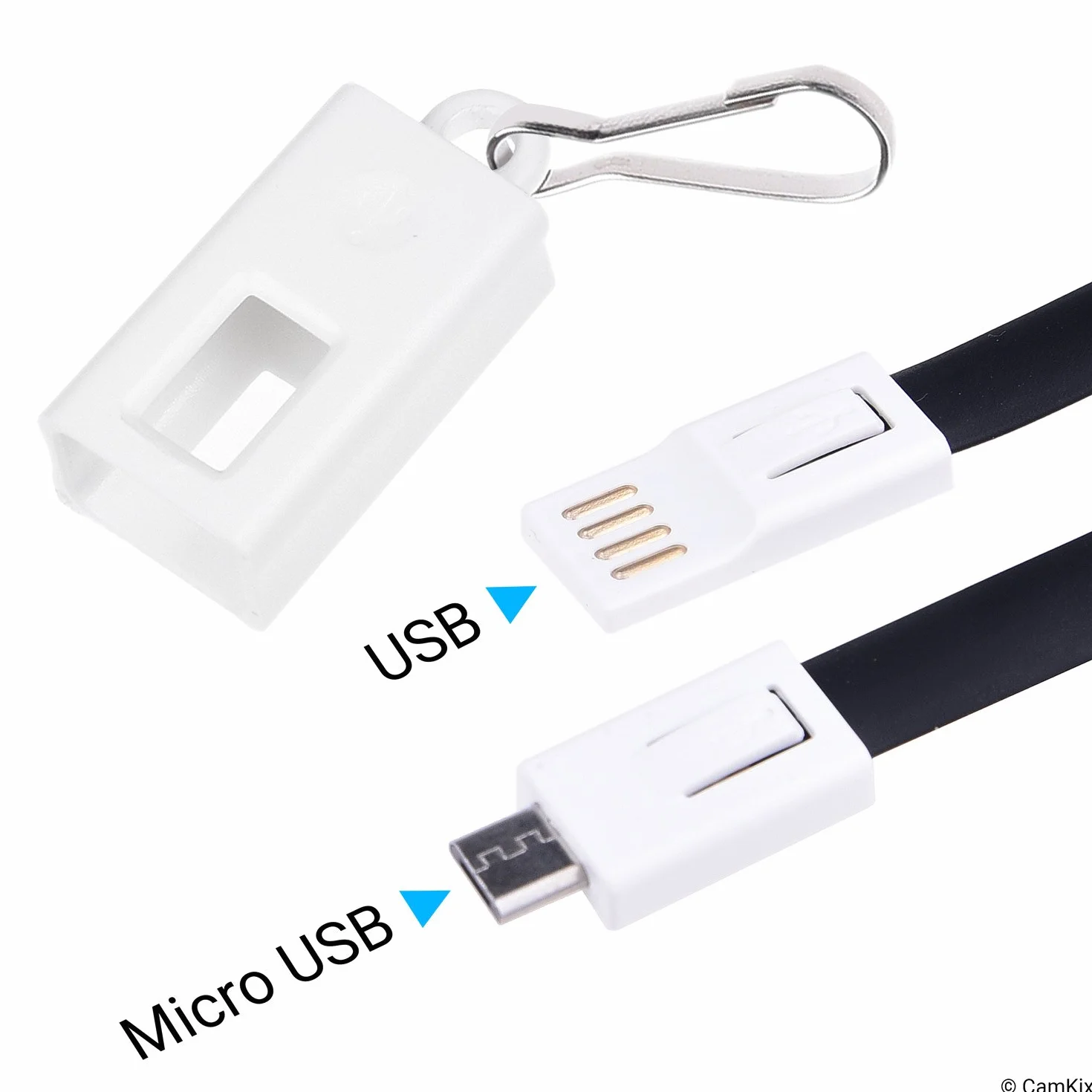 Etui ochronne na sprzętowy portfel kryptowalutowy z paskiem USB do transportu, zasilania i transferu danych – wytrzymałe, nylonowe etui typu hardshell z siateczkową kieszenią – lekkie, bezpieczne