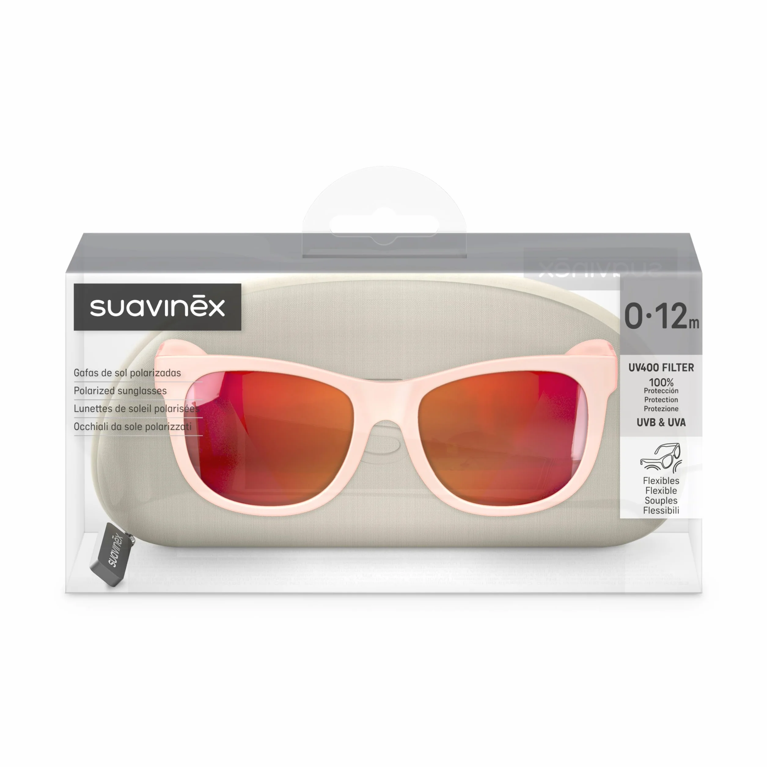 Suavinex Okulary przeciwsłoneczne dla niemowląt UV 400 polaryzacyjne 0-12 miesięcy