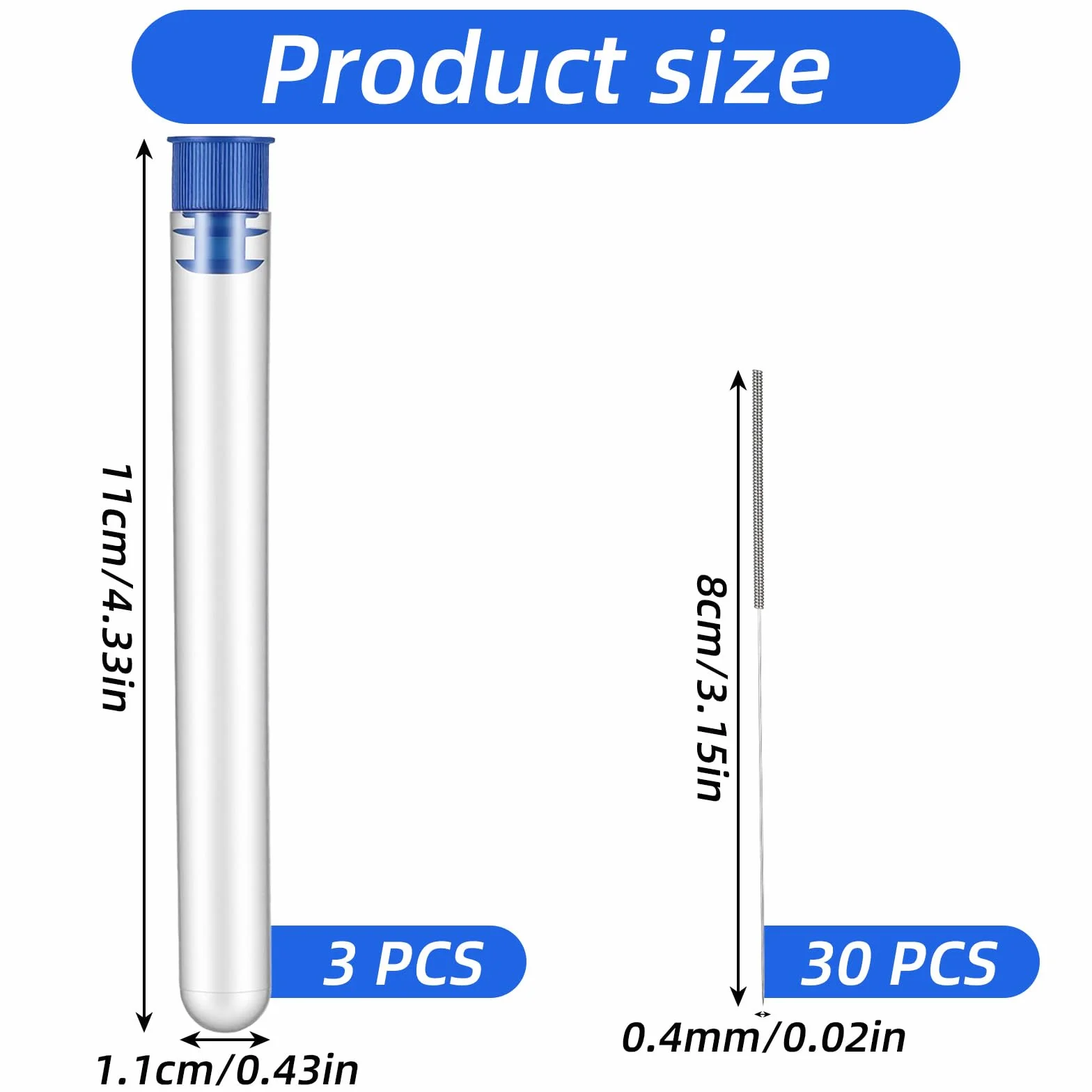 Sibba Zestaw do czyszczenia dysz do drukarki 3D – 30 sztuk igieł do czyszczenia dysz ze stali nierdzewnej 0,4 mm, uniwersalne narzędzie do czyszczenia dla lepszej wydajności druku, akcesoria do