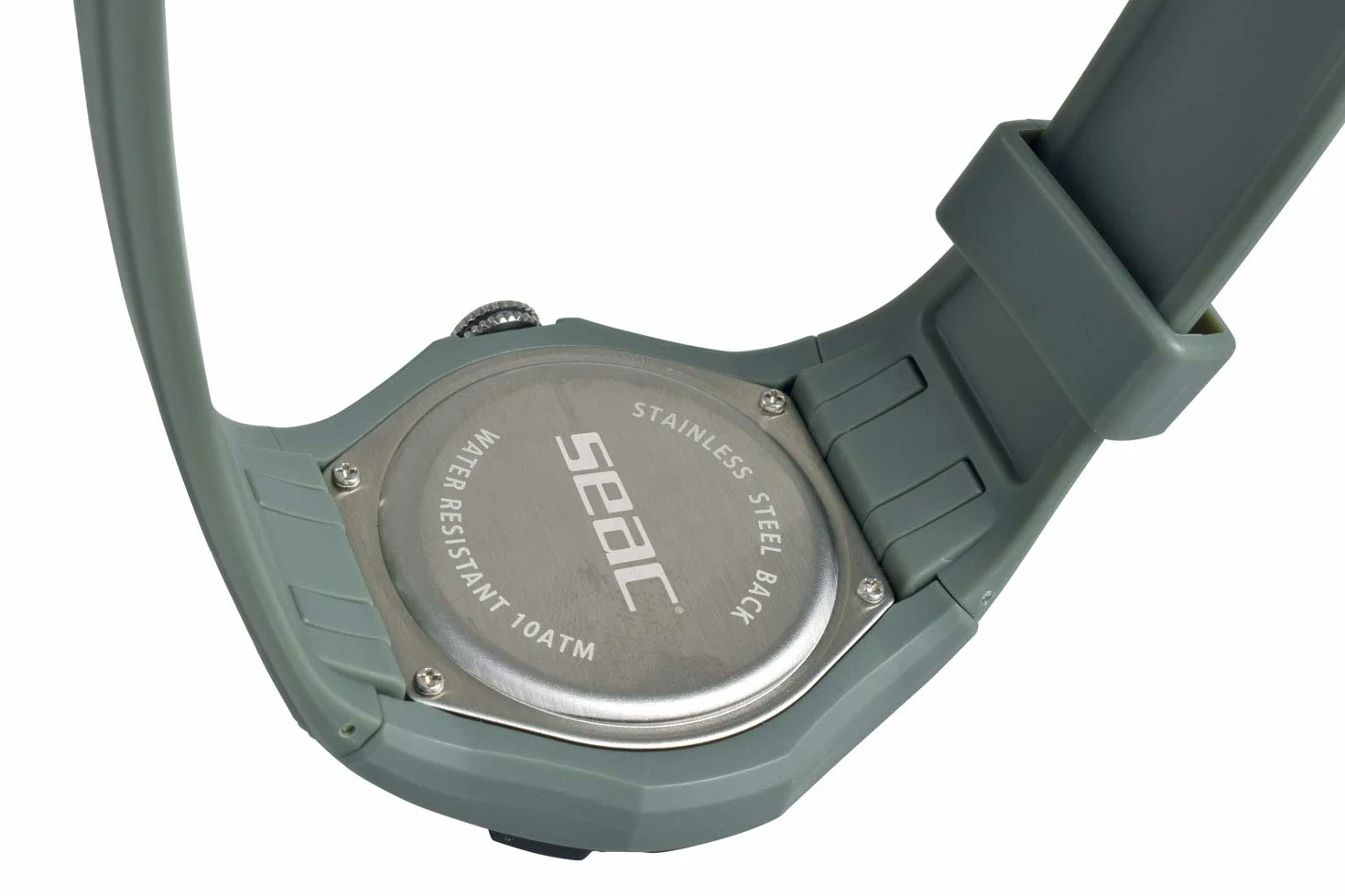 Seac Unisex Adult Sporty zegarek na rękę z gumową taśmą, wodoszczelny 100 m