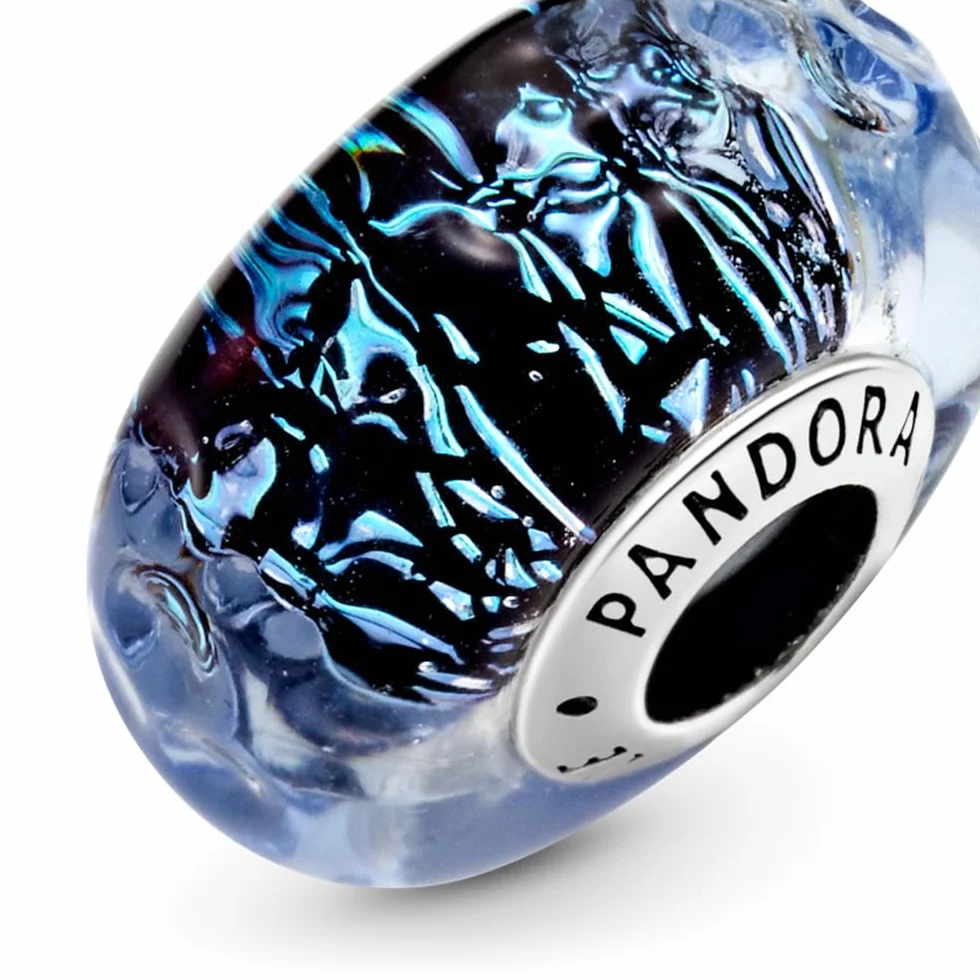 PANDORA Ozean Murano-Glas Charm dunkelblau
