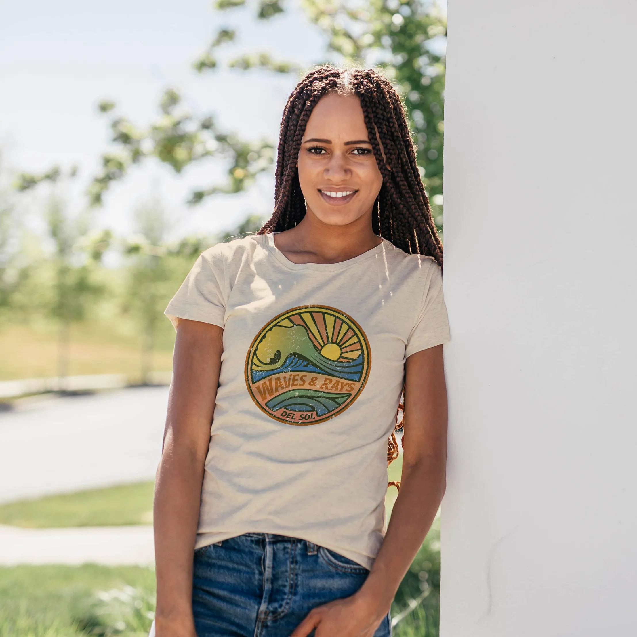 Del Sol T-shirt chłopięcy, beżowy, mały