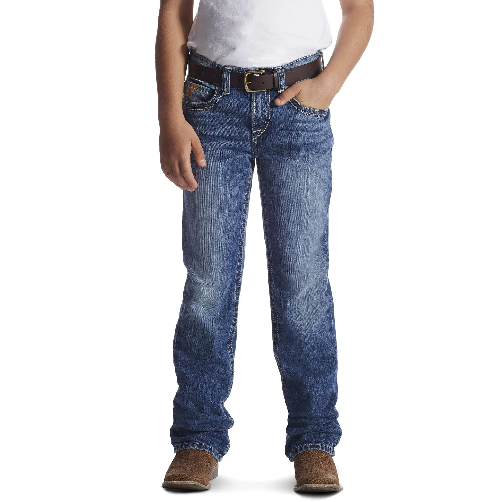 ARIAT B4 Relaxed Boot Cut Jean - Jeans Chłopcy