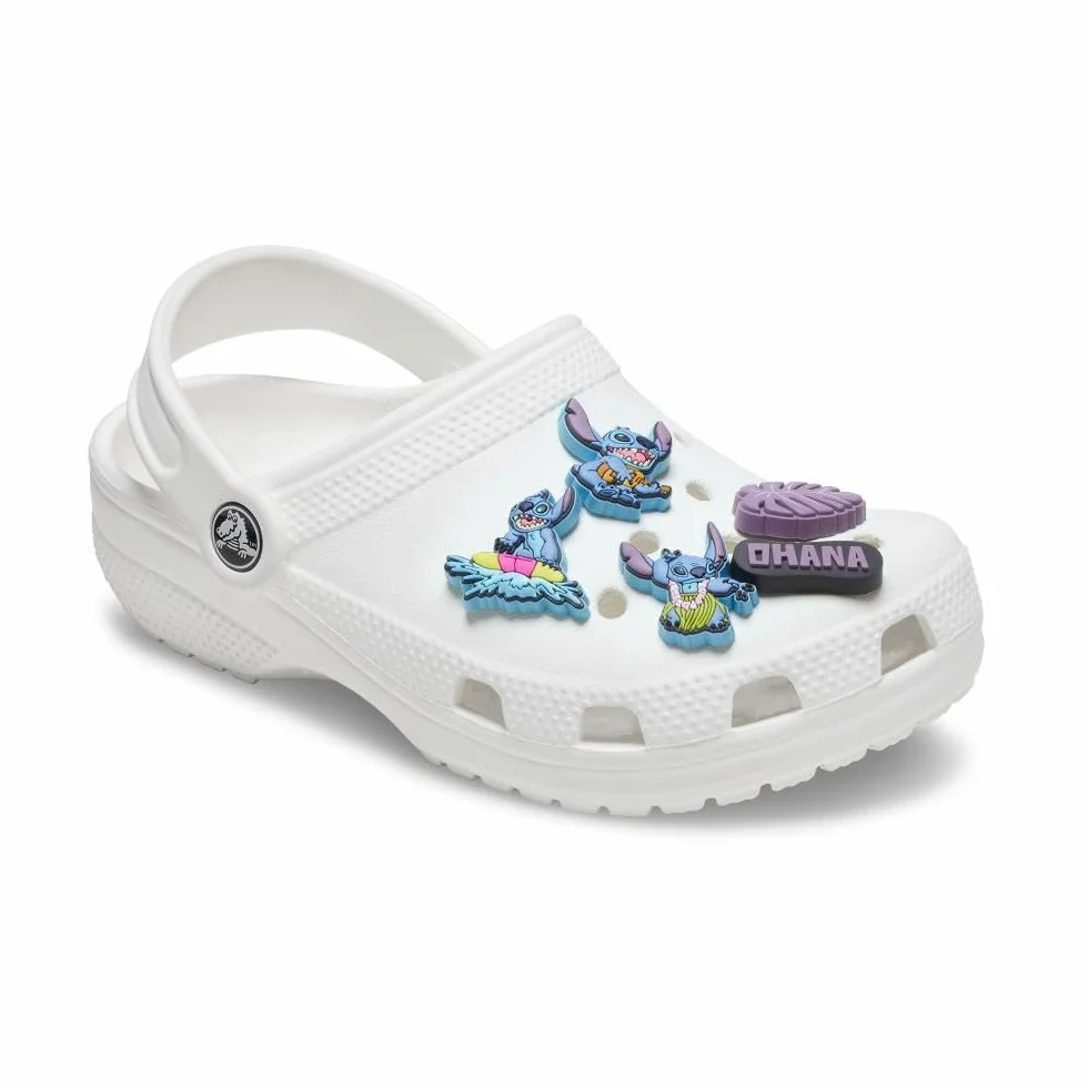 Crocs Unisex Stitch Tropical 5-pak zawieszek do butów, wielokolorowe, jeden rozmiar, wielobarwny, Rozmiar Uniwersalny