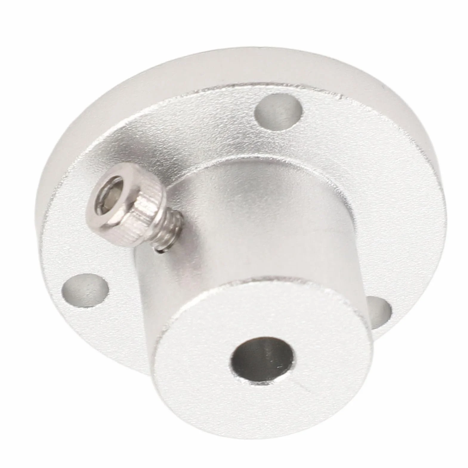 Sprzęgło 4 mm do koła Mecanum, 60 mm, precyzyjne rozmiary, bezpieczny mechanizm, uniwersalna piasta ze śrubą nastawczą ze stali nierdzewnej