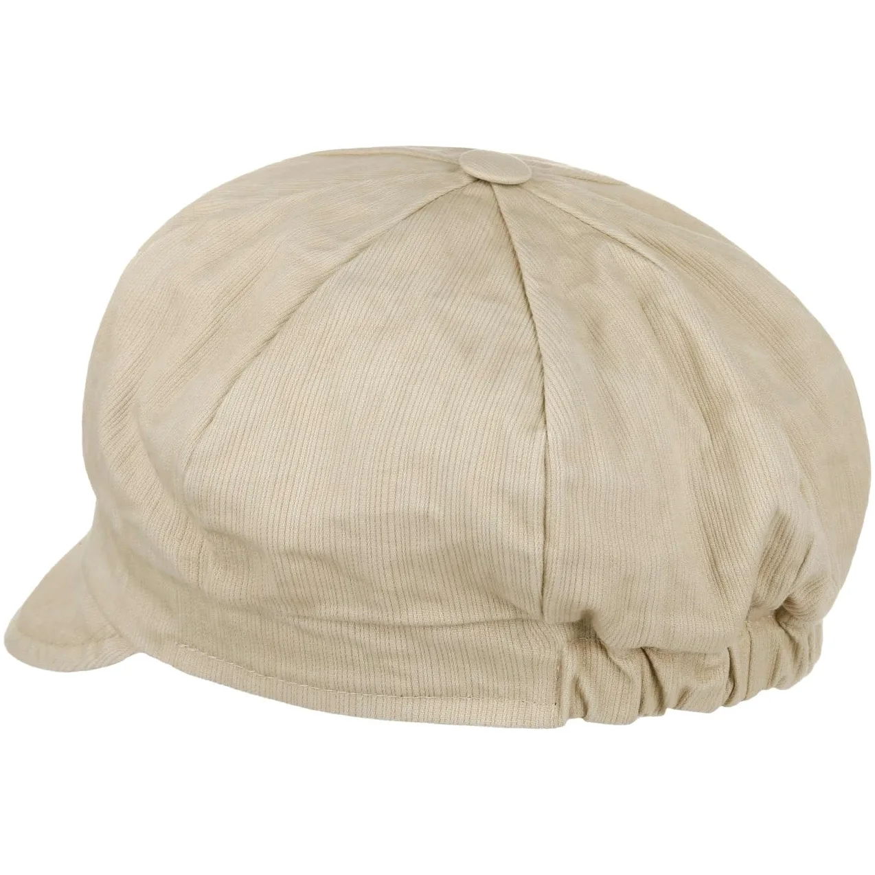 Mayser Czapka Newsboy AlexaKobiety - Made in the EU z daszkiem przeciwsloneczna bawełniana baker boy Lato wiosna-lato - One Size beżowy