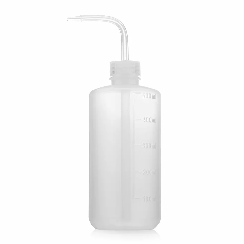 2 szt. 500 ml plastikowa zielona butelka na mydło, bezpieczna butelka na wodę narzędzia żelowe butelka do mycia butelek na łokieć urządzenie laboratoryjne do podlewania roślin mycie tatuażu