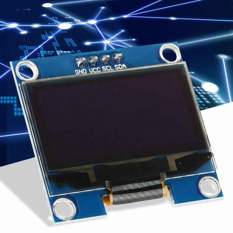 Moduł wyświetlacza OLED 1,3 cala rozdzielczość 128 x 64 4-pinowy I2C SSD1106 do inteligentnych urządzeń MP3 niebieski
