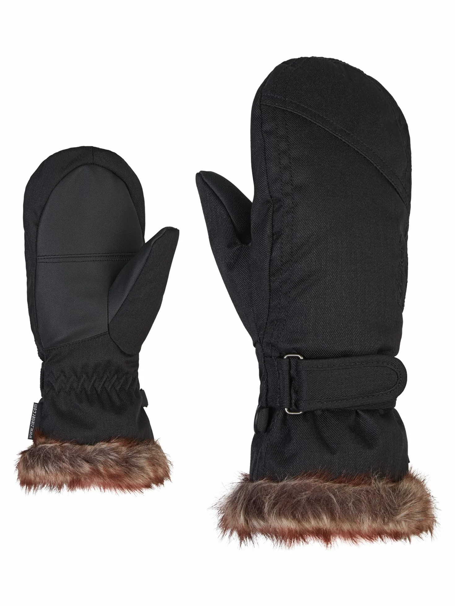 Ziener Dziewczęce rękawice narciarskie LED MITTEN GIRLS glove junior do sportów zimowych |ciepłe, oddychające