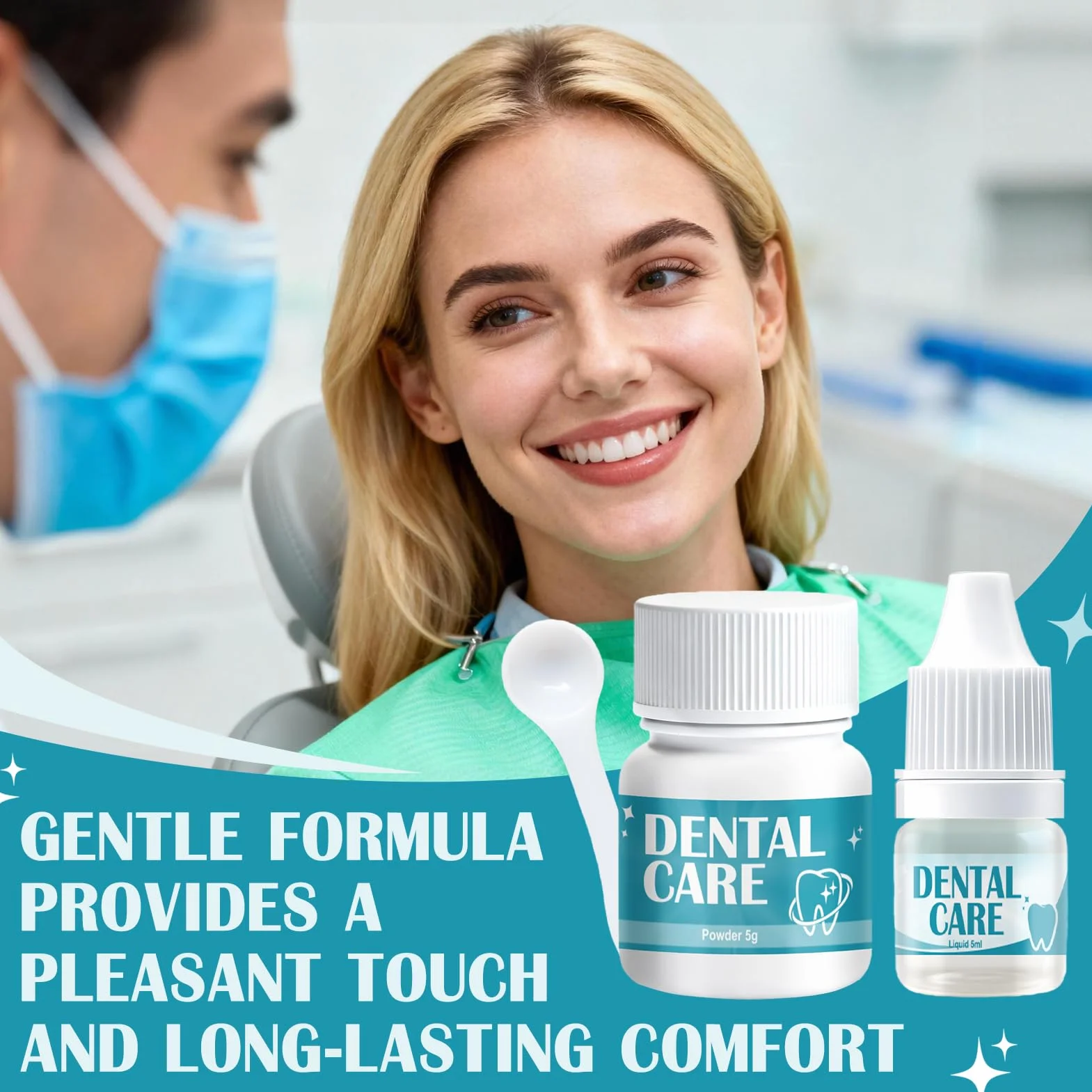 Cement dentystyczny, klej dentystyczny, kompozyt dentystyczny do korony i mostu lub do wypełniania próchnicy