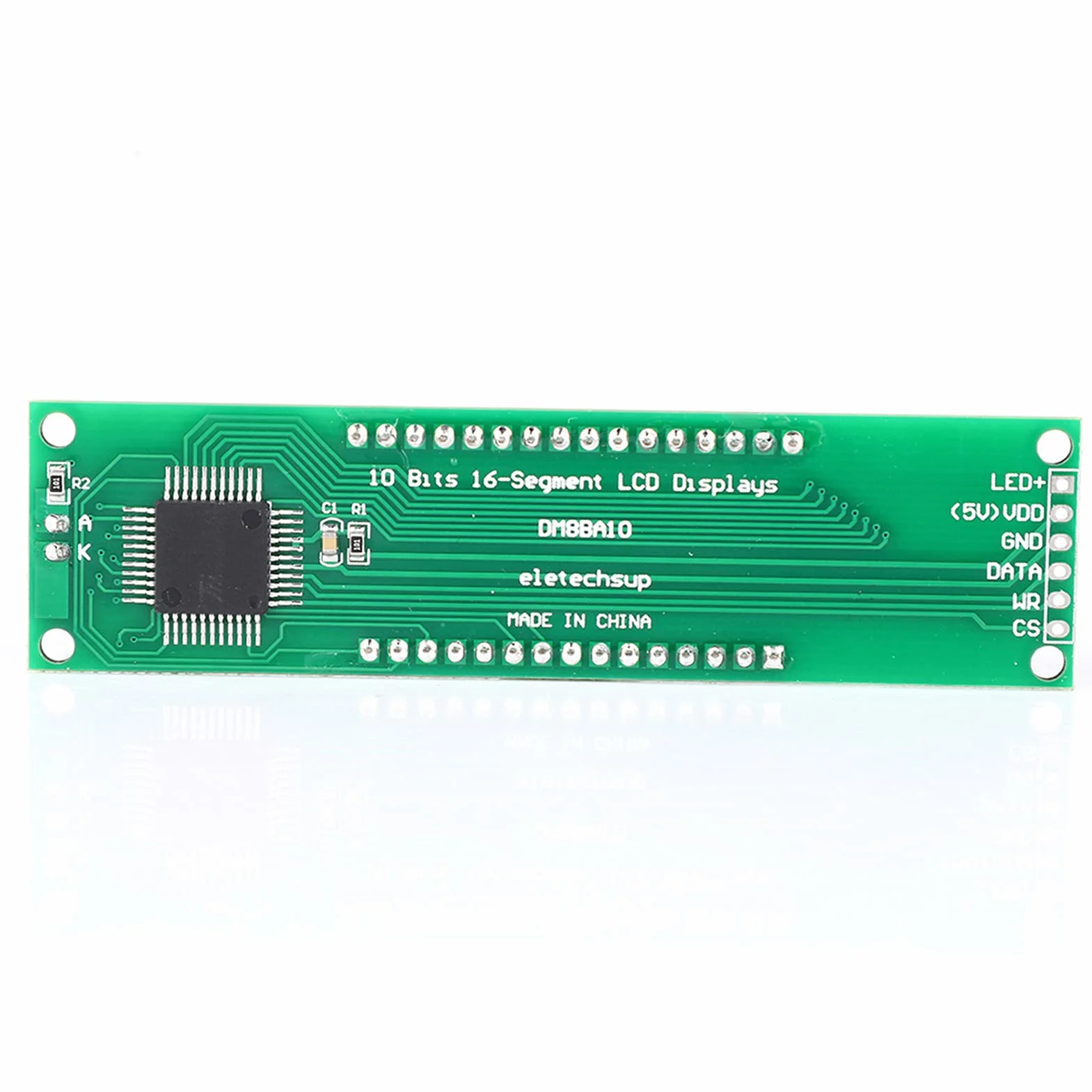 Kompatybilność 10-bitowy 16-segmentowy wyświetlacz LCD Moduł LCD Moduł DM8BA10 Cyfrowa tuba LED Akcesoria przemysłowe do oprzyrządowania Elektroniczne DIY(Needleless)
