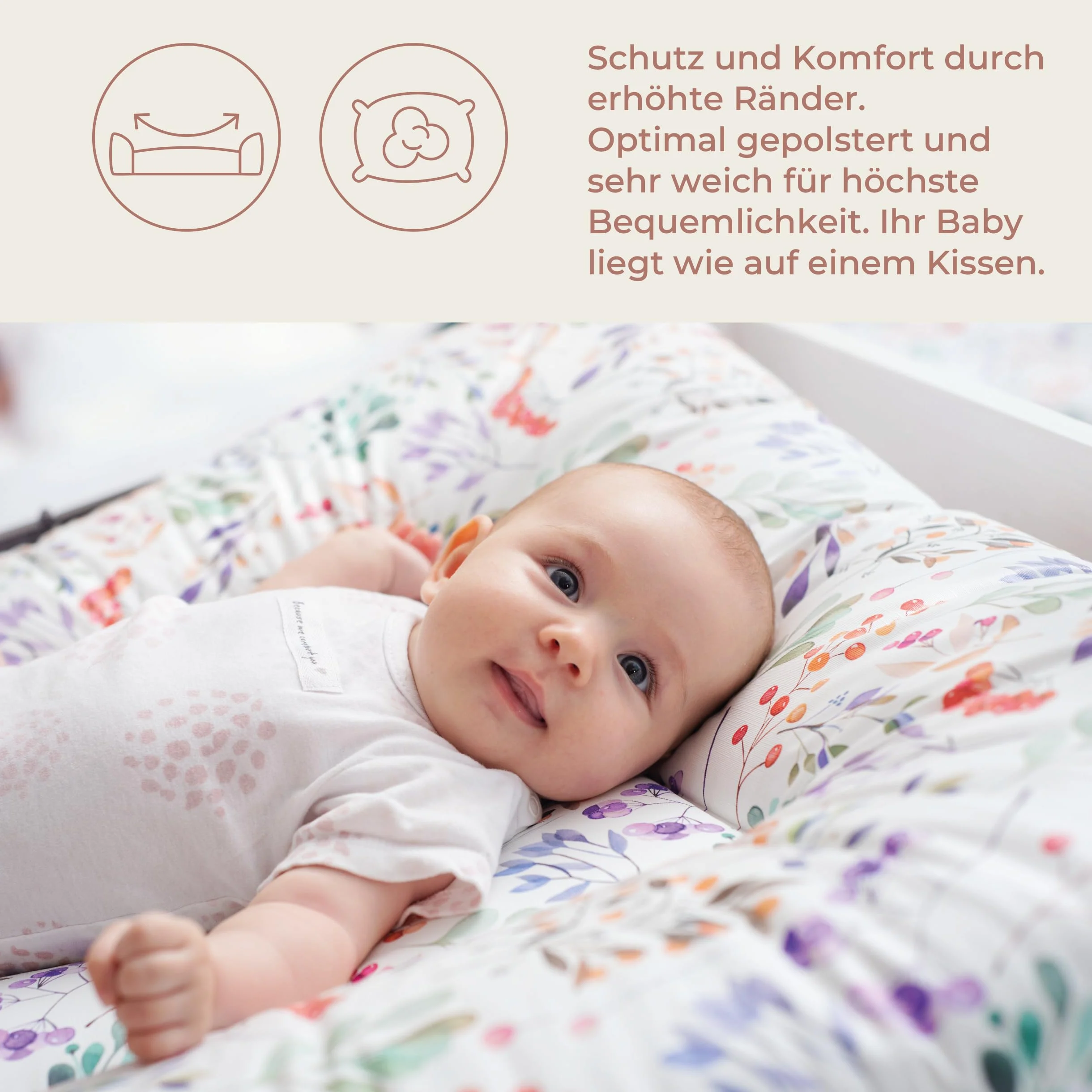 Ceba Baby® miękka przewijanka 50x70 cm - podkład do przewijania dla dziewczynek i chłopców - wodoszczelna, zmywalna - OEKO-TEX® Standard 100 - Wyprodukowano w UE - Mysz