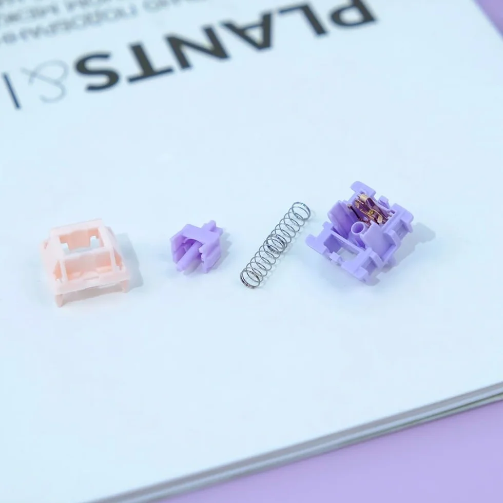 MMD Princess V2 Switch, 5Pin Linear/Tactile Pre-lubed Holy Panda Similar Switch for Custom Mechanical Keyboard (Color : Linear 45gf, Size : 30PCS)