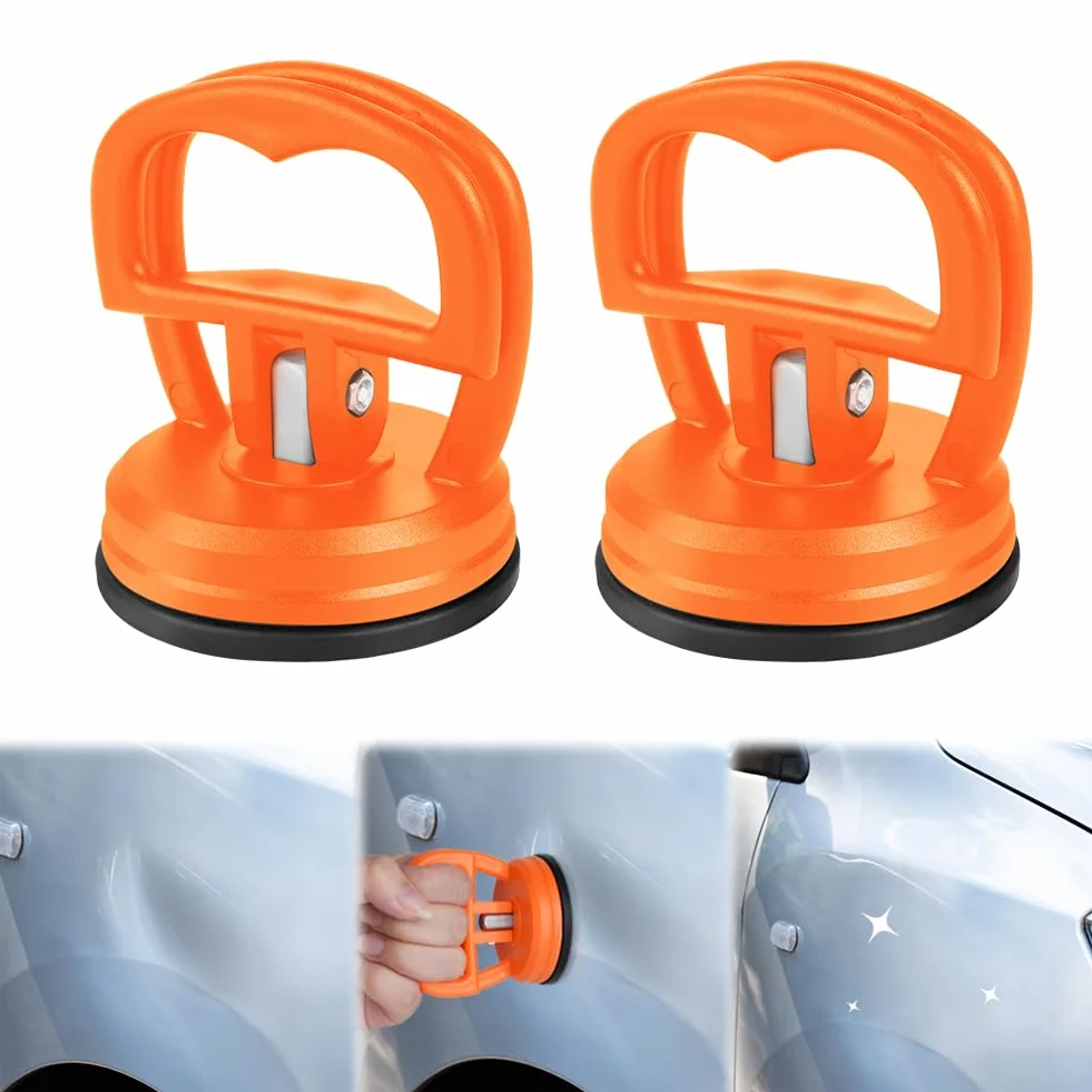Flintronic Auto Dent przyssawka, wytrzymały podnośnik ssący (zestaw 2 szt.), przyssawka próżniowa, ściągacz gumowy, przyssawka, uchwyt na przyssawkę, podnośnik do podnoszenia i usuwania szkła, ekranu