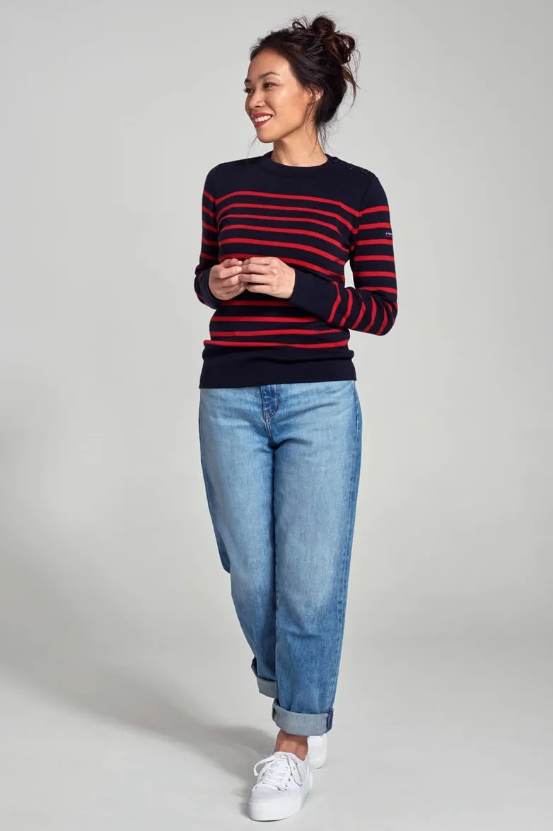 Armor Lux Sweter Kobiety Pull Marin "Briac" Femme