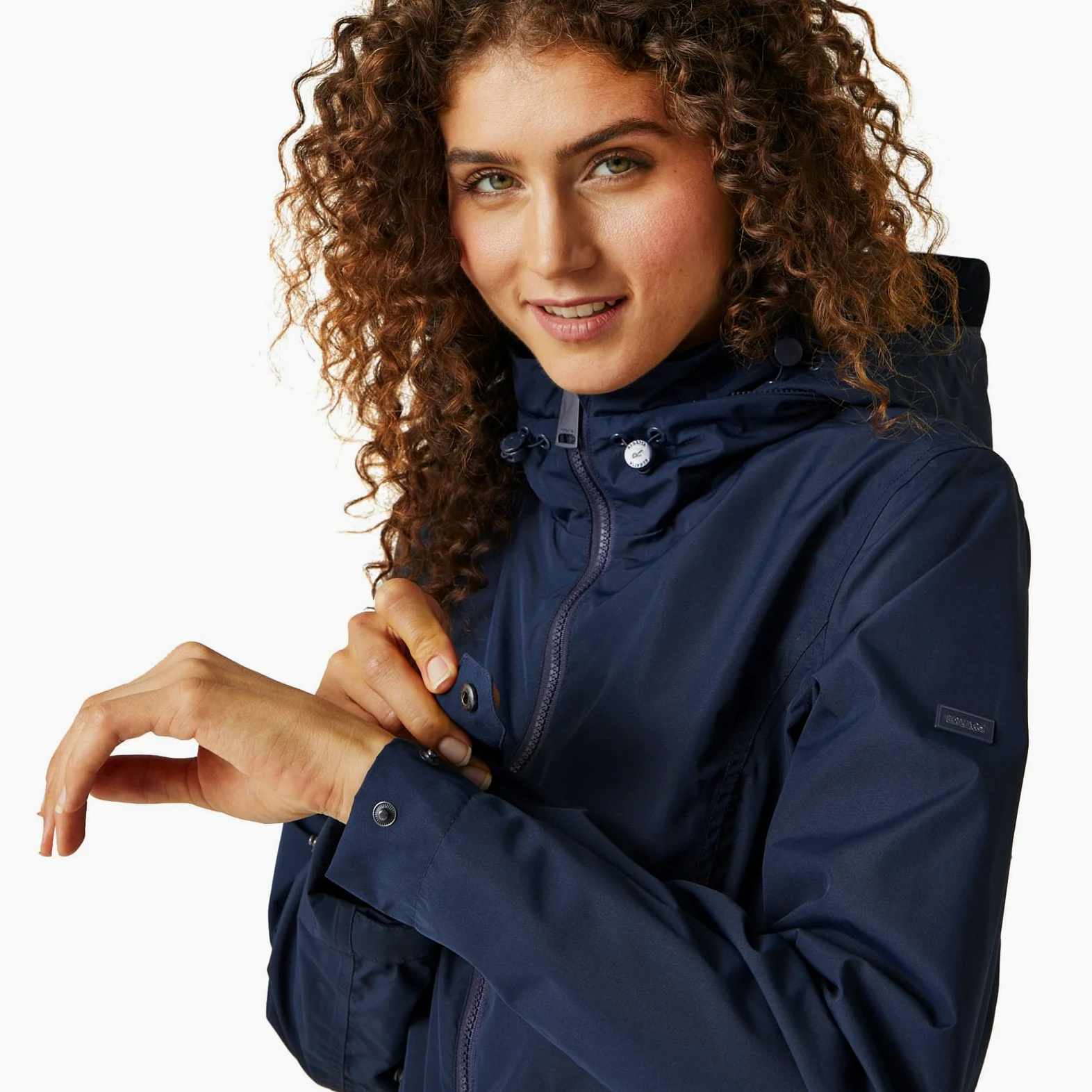 Regatta Regatta Damski płaszcz przeciwdeszczowy z kapturem Navassa na całej długości Kobiety Regatta Women's Navassa Waterproof Jacket