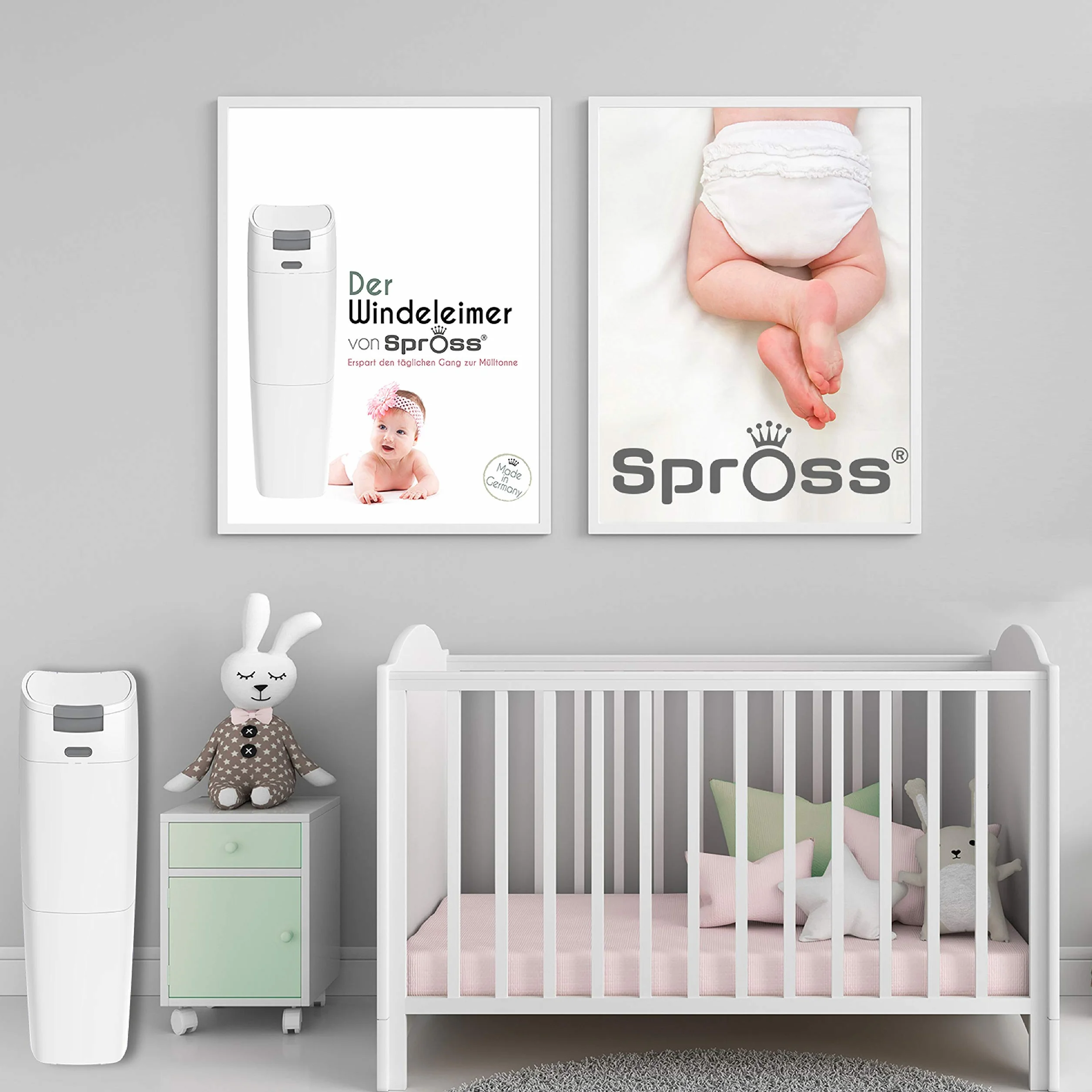 Spross Zestaw 6 wkładów do pojemnika na pieluchy Spross - chroni przed nieprzyjemnymi zapachami.