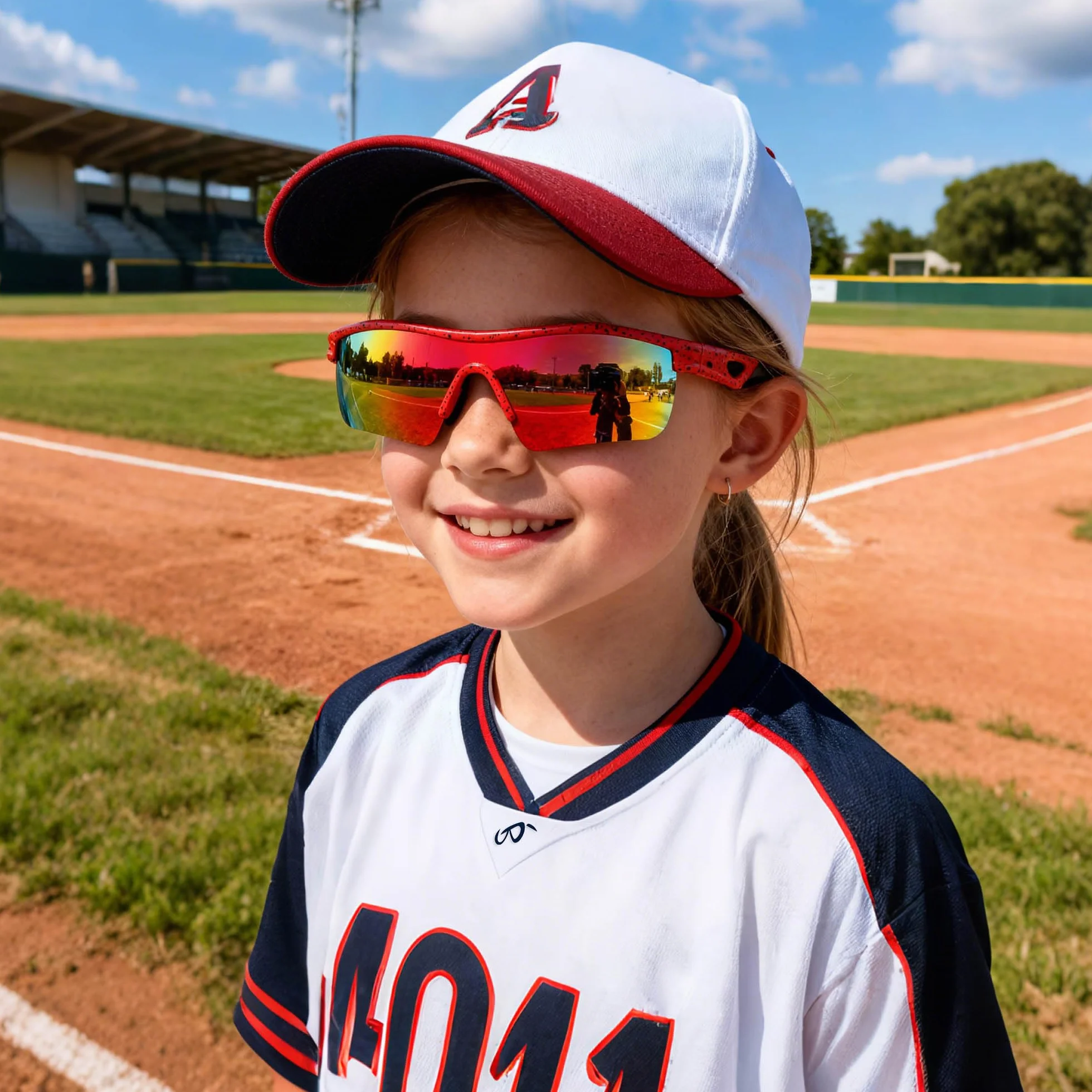 FEISEDY Okulary przeciwsłoneczne dla dzieci chłopcy dziewczęta spolaryzowane sportowe baseball kolarstwo okulary przeciwsłoneczne TR90 ramka ochrona UV400 B2454