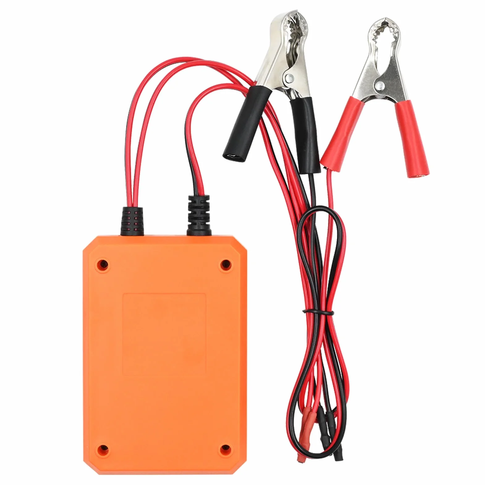 ciciglow Tester i Czyszczenie Wtryskiwaczy Paliwa, 8 Trybów Impulsów 2 Zaciski Wyjściowe, LCD wyświetlają Zwarcie ochronę, z 4 Uniwersalnymi Adapterami, dla 12V EFI GDI Benzynowe (WHITE)
