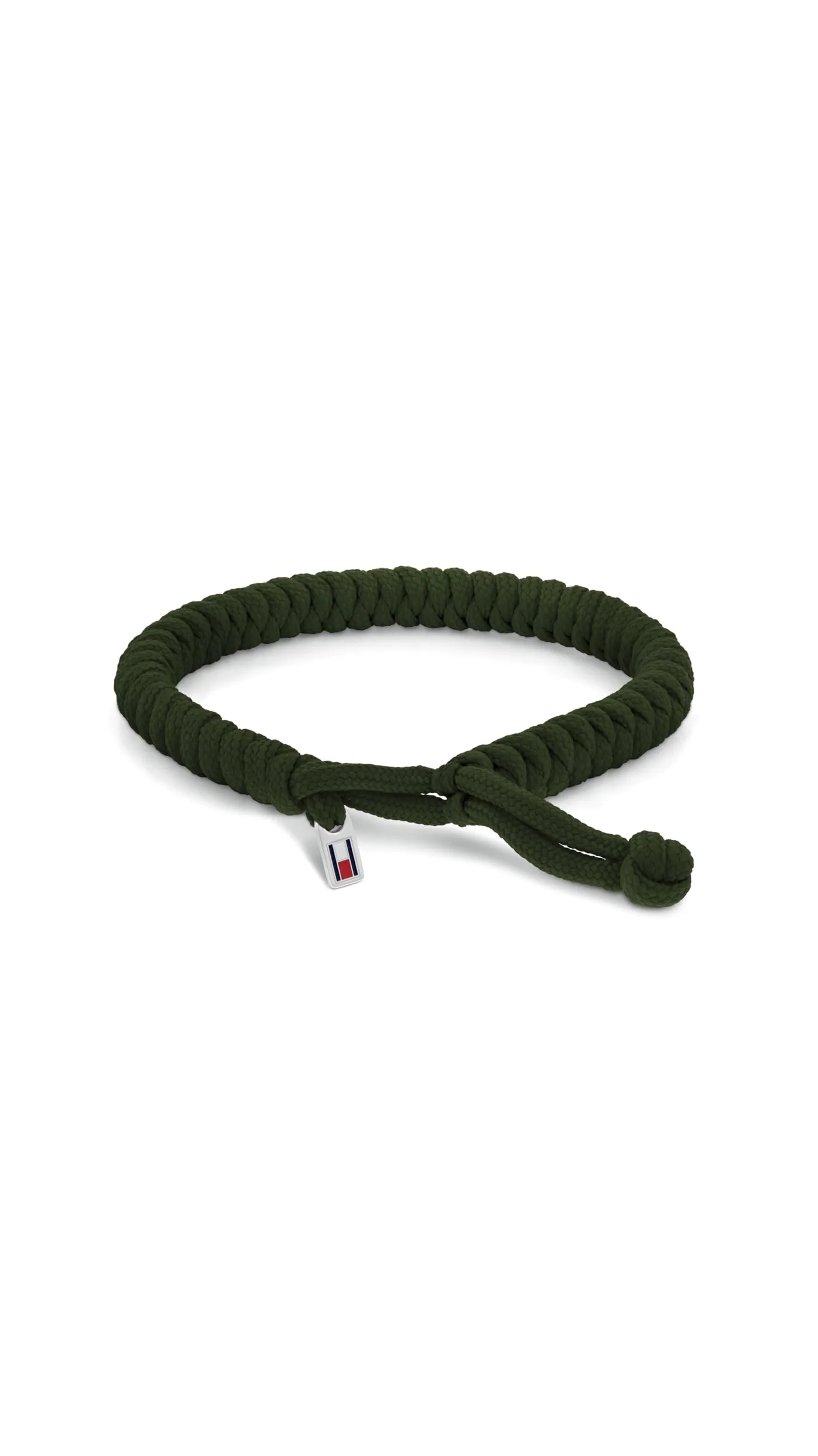 Tommy Hilfiger Jewelry Nylonowa bransoletka dla mężczyzn, dostępna w kolorze brązowym, niebieskim i zielonym, Zielony, Mediano, Sportowy i elegancki