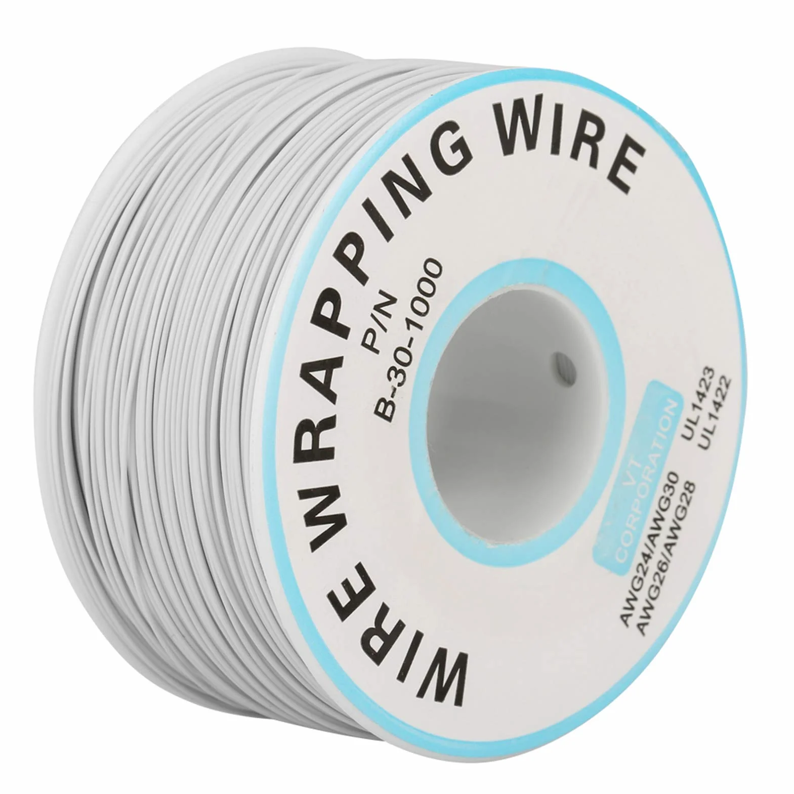 Drut Miedziany Cynowany 30AWG 0,25mm Izolowany Silikonem 200m Biały do Lutowania PCB Kabel Elektryczny dla Elektroniki Akcesoria Elektroniczne Przewód Lutowalny
