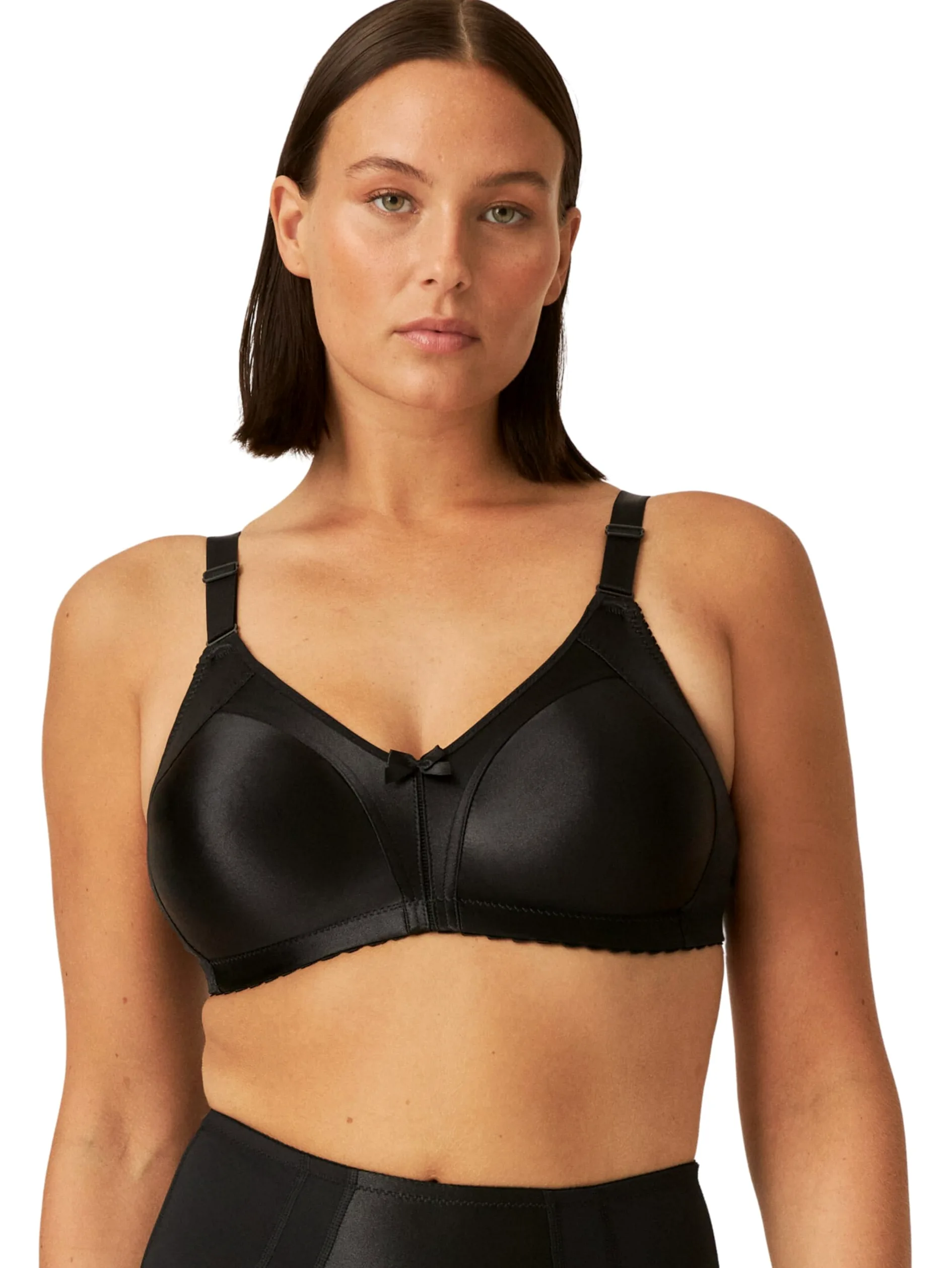 Naturana® Minimizer biustonosz bez fiszbin [Cup B-G] I maksymalne trzymanie dzięki przemyślanemu krojowi i szerokim ramiączkom I biustonosz minimalizujący optycznie mniejszy rozmiar miseczki