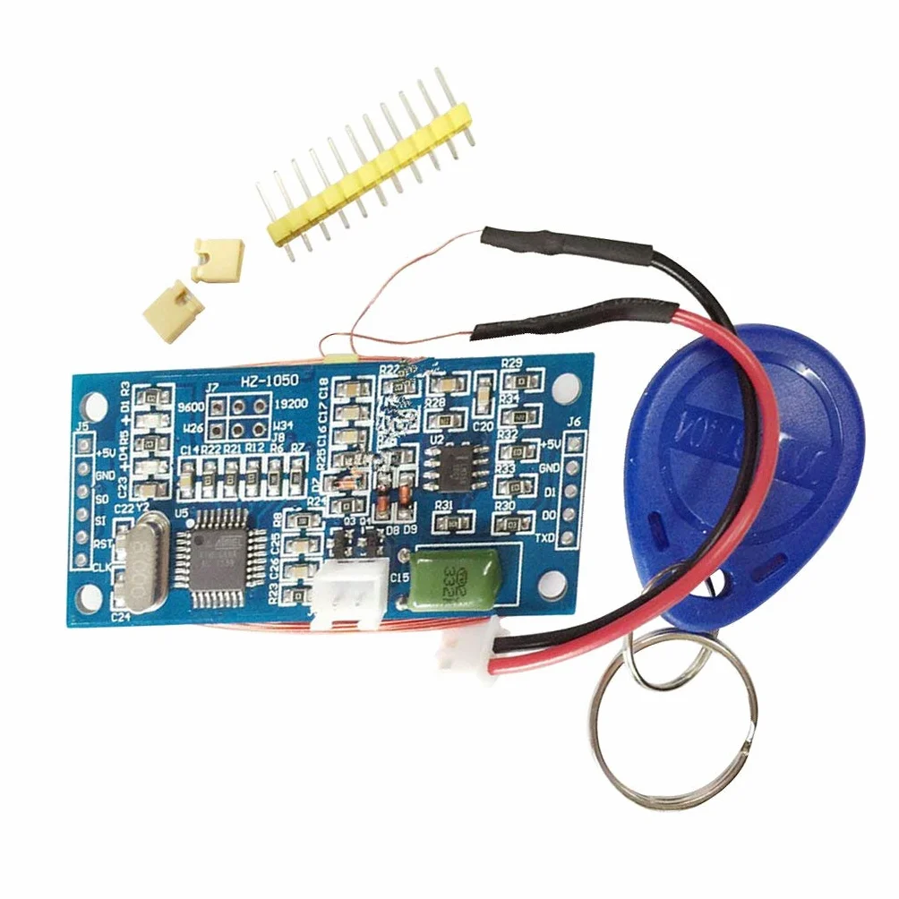 DollaTek HZ-1050 RFID 125 kHz EM4100 bezprzewodowy modu? czytnika kart ATMEGA8 czytnik identyfikatorów modu? RFID DC 5 V zestaw DIY