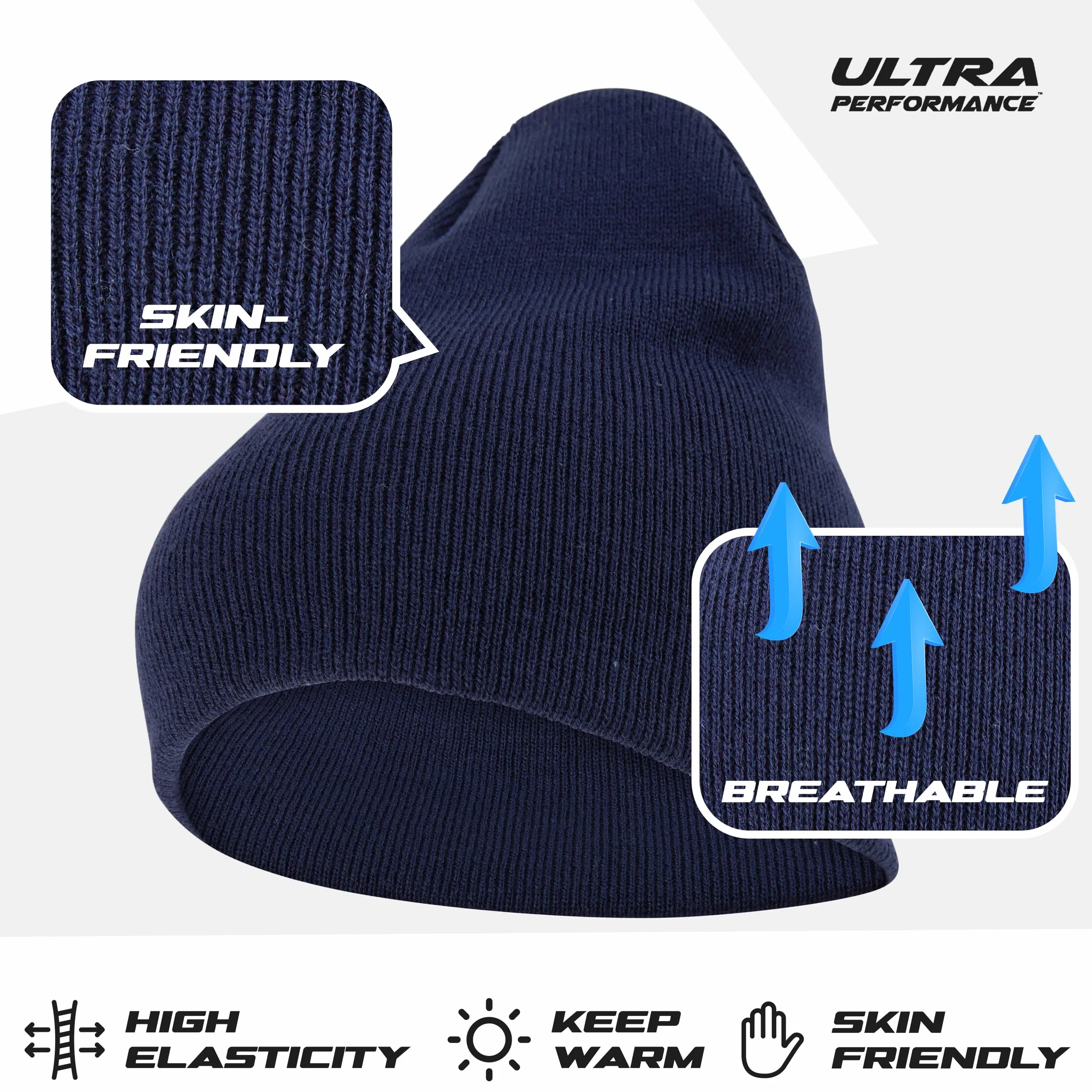 Ultra Performance 3-pak czapki zimowe dla mężczyzn i kobiet męskie i damskie czapki z czaszką czapki czapki