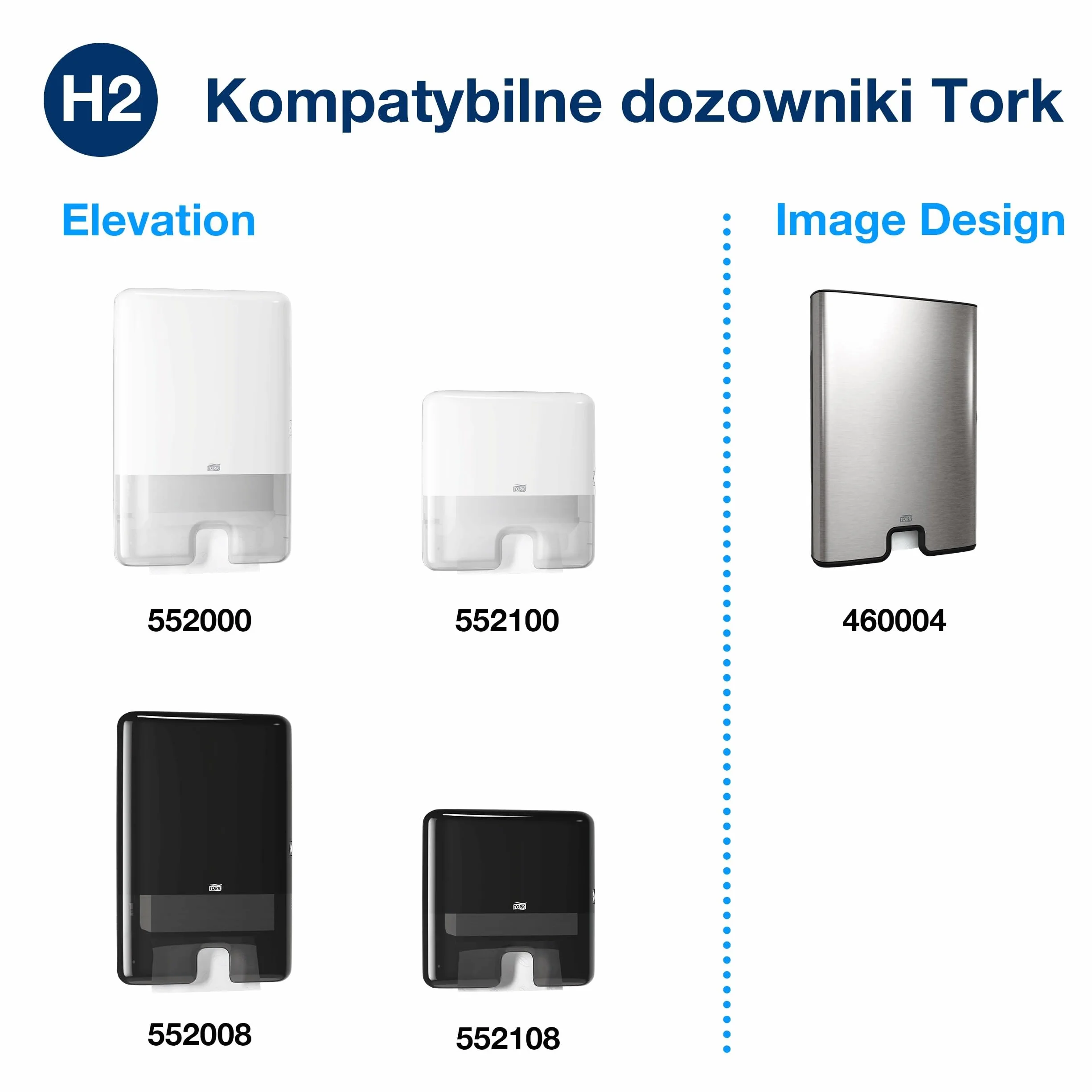 Tork Xpress Skompresowane Miękkie Ręczniki Papierowe Składane Białe H2, Premium, 2-Warstwowe, Składane w Z, Chłonne, 12 x 225 Odcinków, 100889