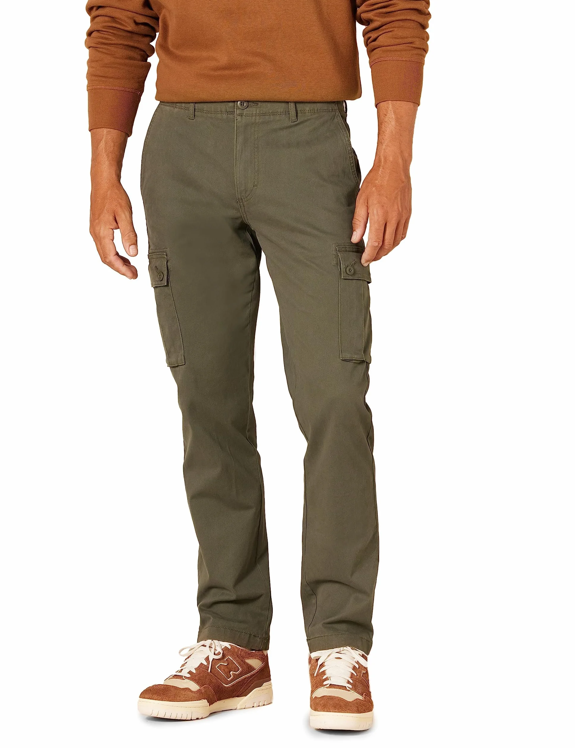 Amazon Essentials Mężczyźni Spodnie typu cargo o wąskim kroju, elastyczne (dostępne w wersji Big & Tall)
