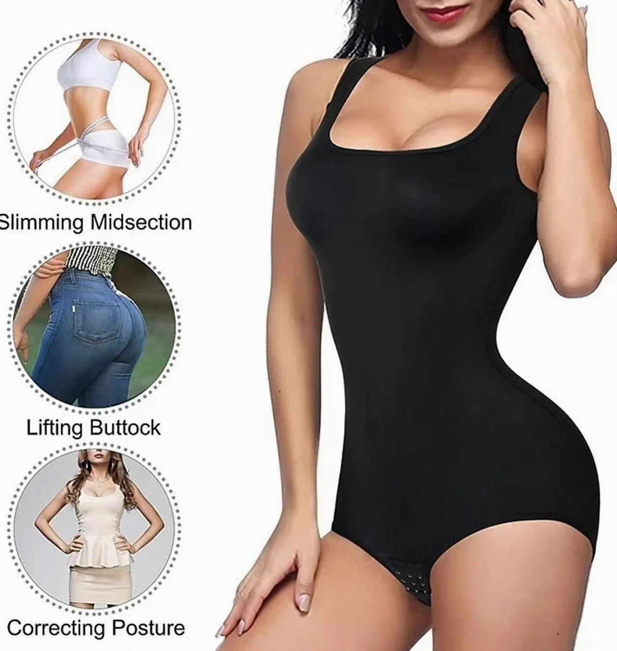 QHQQXN Odzież modelująca dla kobiet Body wyszczuplają brzuch Bezszwowe body wyszczuplają talię