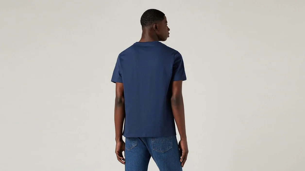 Levi's Mężczyźni Ss Original Housemark Tee T-Shirt, Cotton + Patch Dress Blues, M