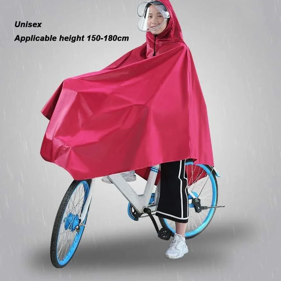 Płaszcz przeciwdeszczowy na rower, Płaszcz przeciwdeszczowy na rower elektryczny, Poncho na rower Gruba tkanina Oxford Wodoodporna peleryna przeciwdeszczowa Płaszcz przeciwdeszczowy na hulajnogę