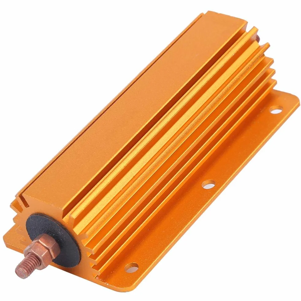 RX24 200W Aluminiumgehäuse Drahtgewickelter Widerstand 8 Ohm 8R Hochleistungswiderstand Aluminiumgehäuse 100 x 52 x 29 mm