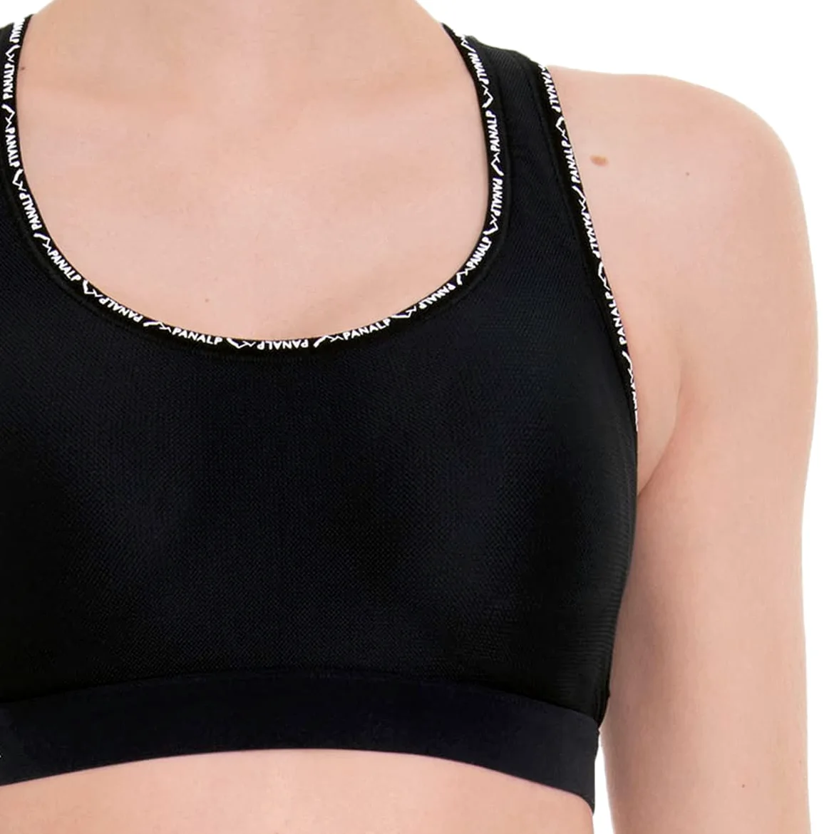 Anita - Pan Alp - damski - biustonosz sportowy - racerback, czarny, 80C