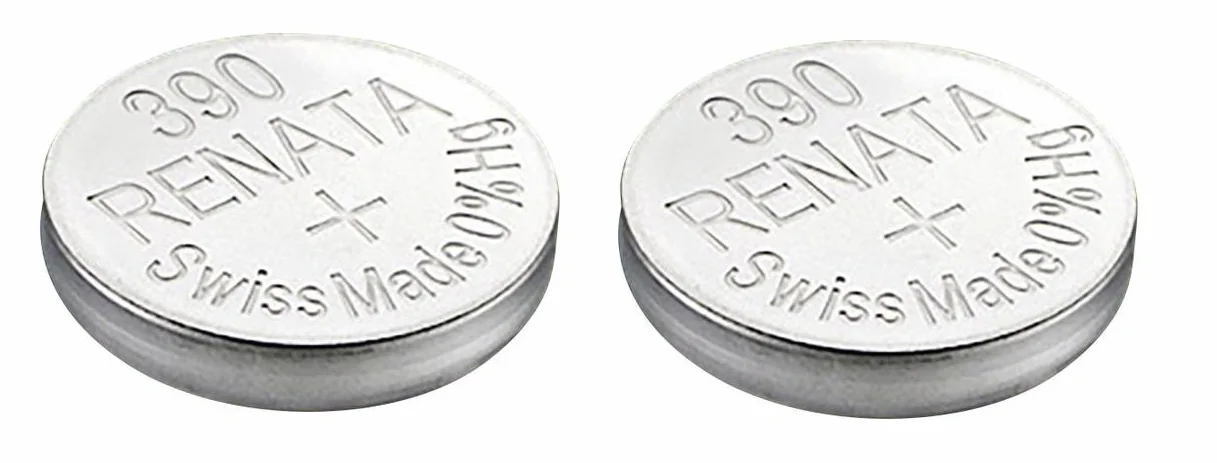 Renata - Pojedyncza bateria do zegarka, produktu szwajcarskiego, Renata 390 lub SR1130SW lub AG10, 1,5V 2 x 390 or SR 1130 SW Silver