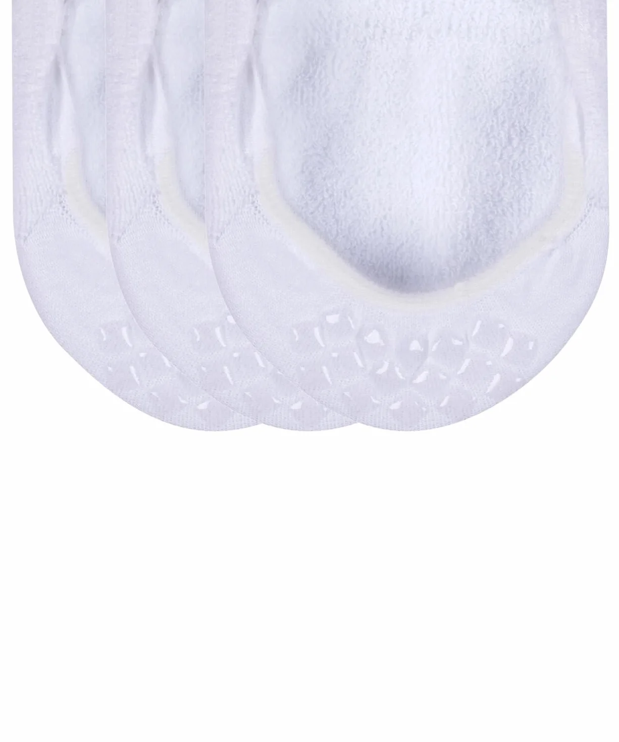FALKE Uniseks Stopki Cool Kick Invisible Multipack U In Oddychający I Szybkoschnący niewidoczne jednokolorowe 3 Pak, Biały White 2000, 42-43