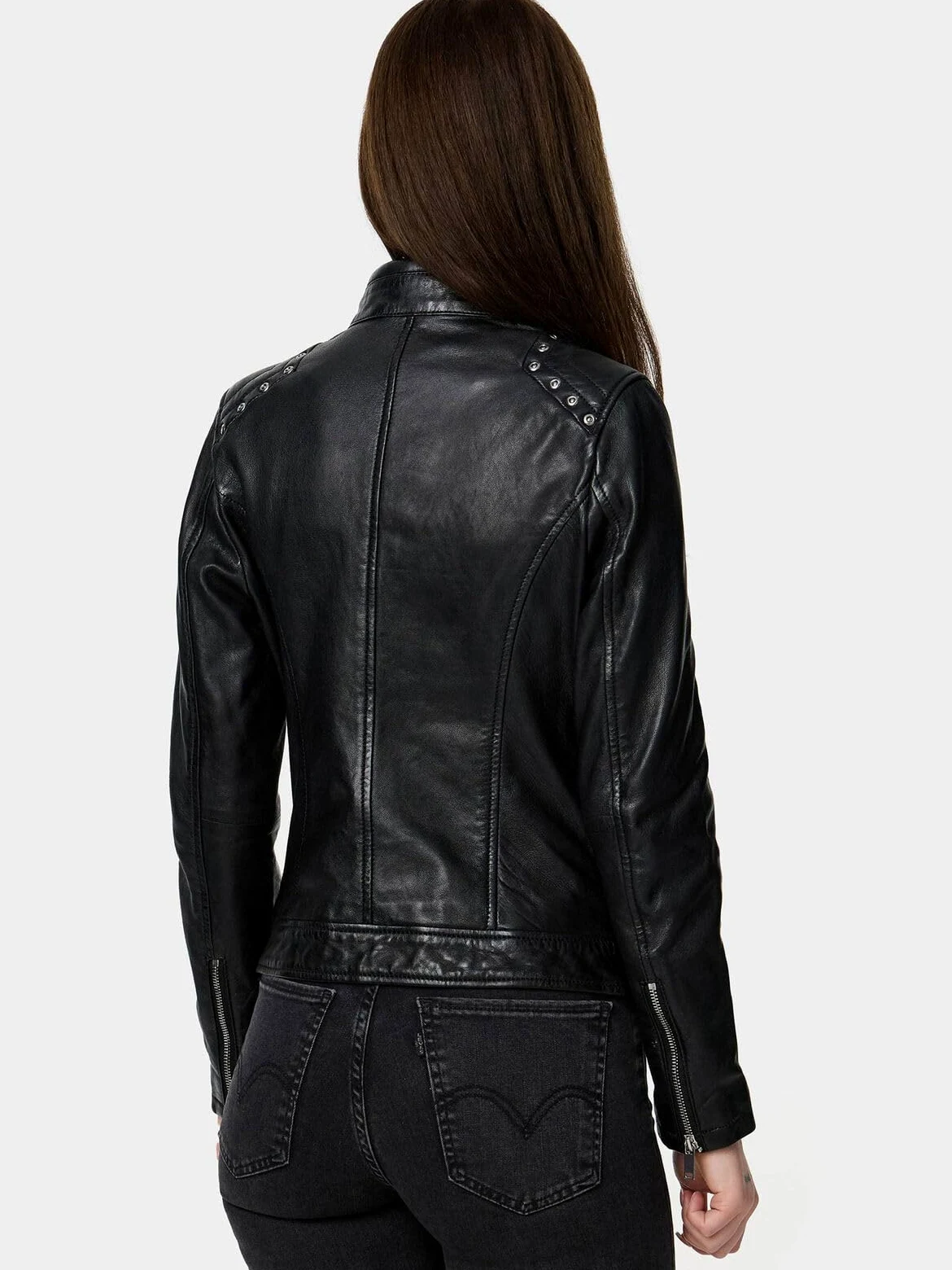 Tazzio Kurtka skórzana damska skórzana kurtka prawdziwa skóra Biker Look F521