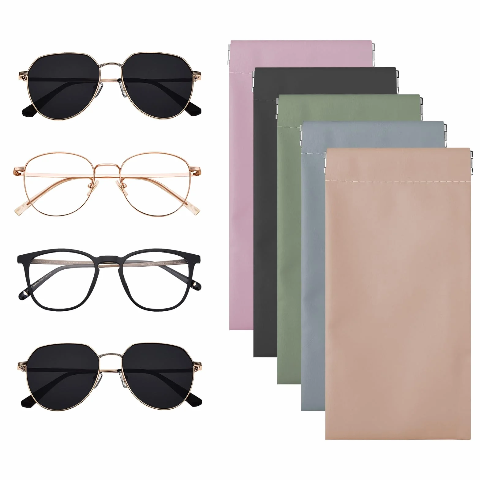 Newpop 5 sztuk Etui na okulary