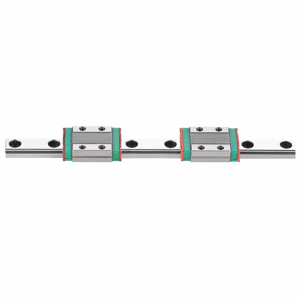 Miniaturowa szyna liniowa prowadnica, MGN9B 150 mm Mini Linear Rail Guide, prowadnica liniowa o szerokości 9 mm, z 2 blokami przesuwnymi MGN9B, odporna na rdzę i wysoka precyzja