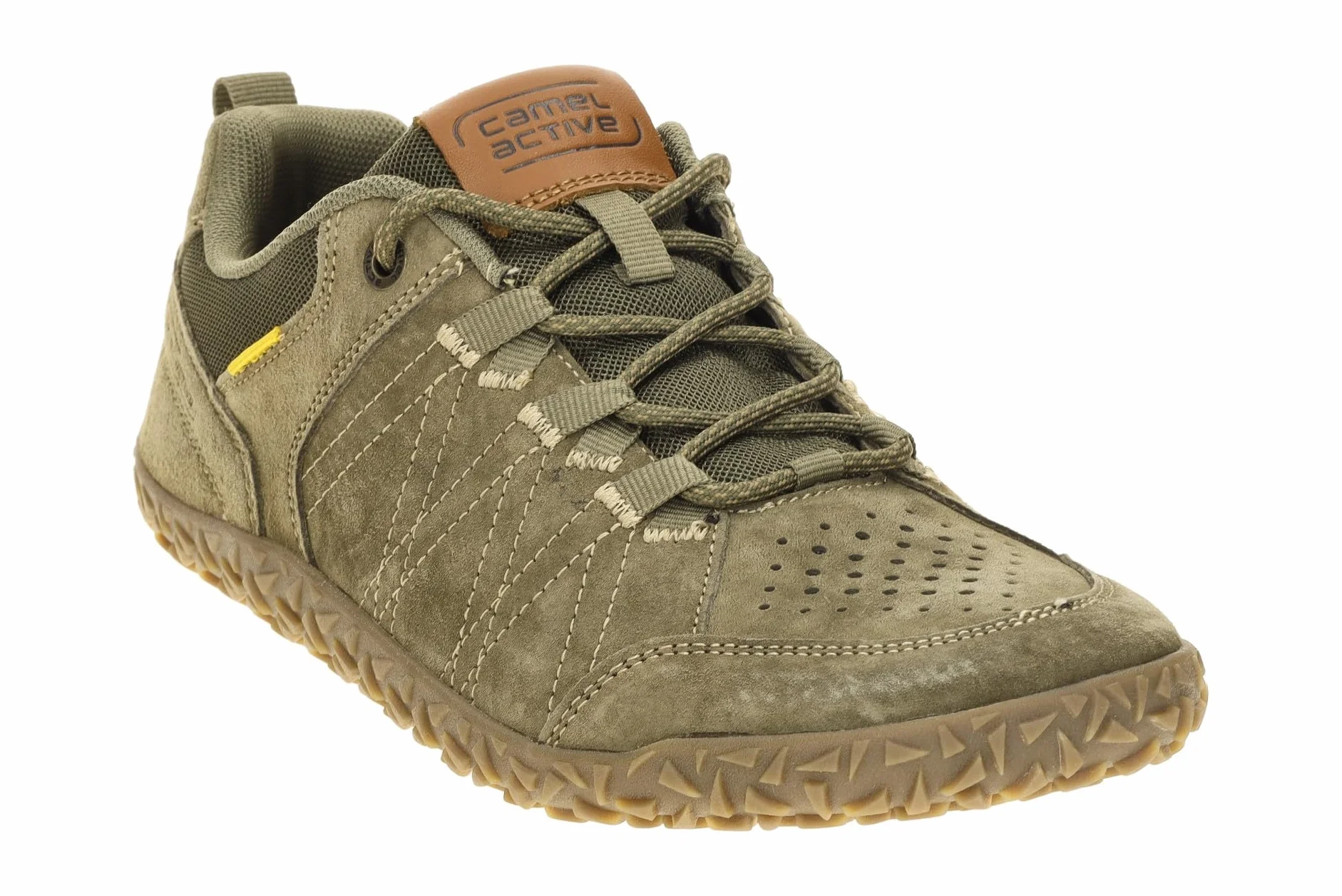 camel active Męskie sneakersy ze skóry nubukowej i tekstylnej