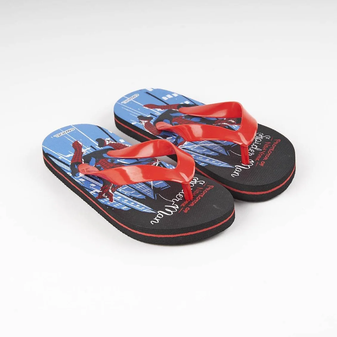CERDÁ LIFE'S LITTLE MOMENTS, Klapki Spiderman, Niebieski, Czerwony i Czarny, 32 EU, Czerwony i czarny niebieski
