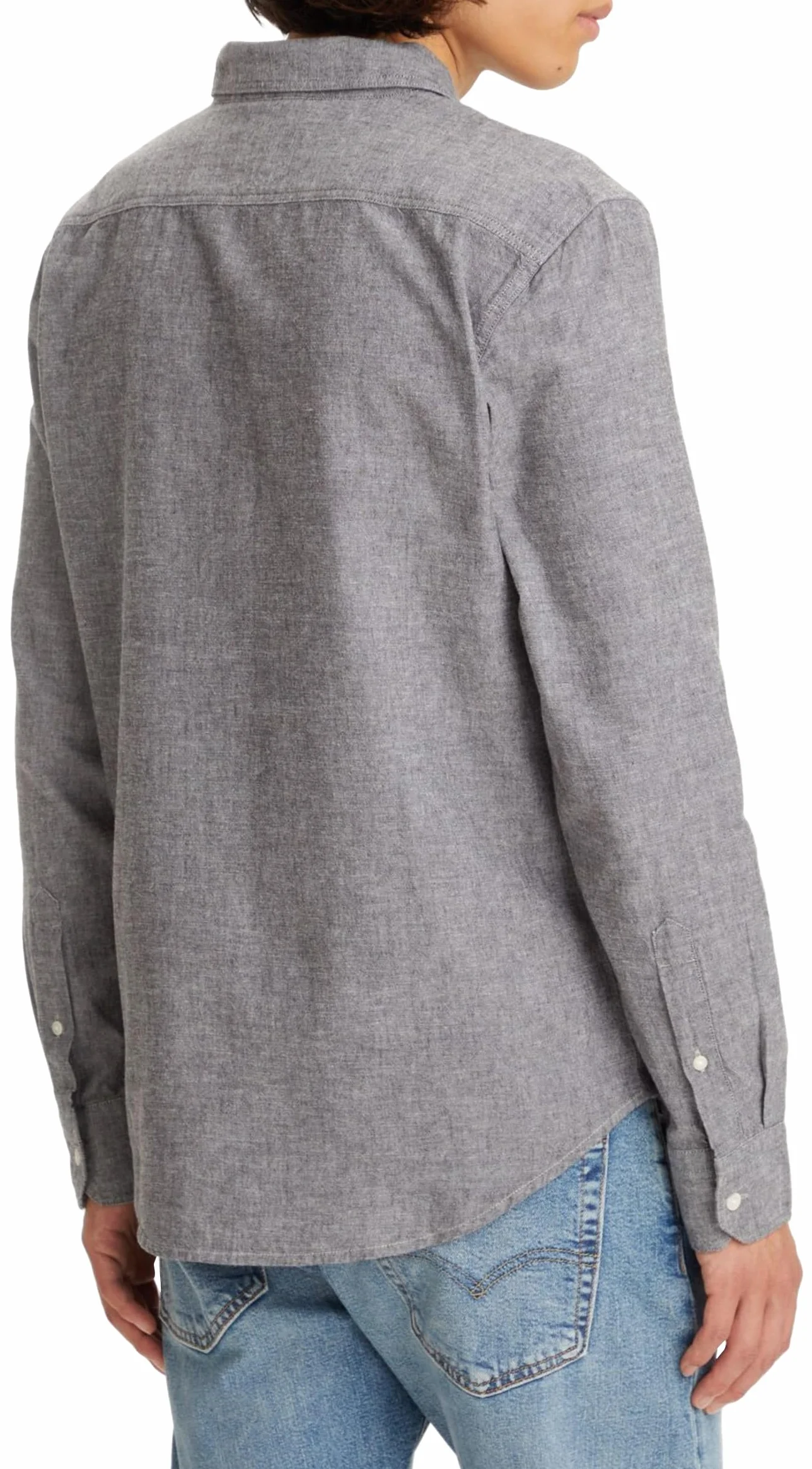 Levi's Mężczyźni Long-Sleeve Battery Housemark Slim Shirt, Black Agate, M