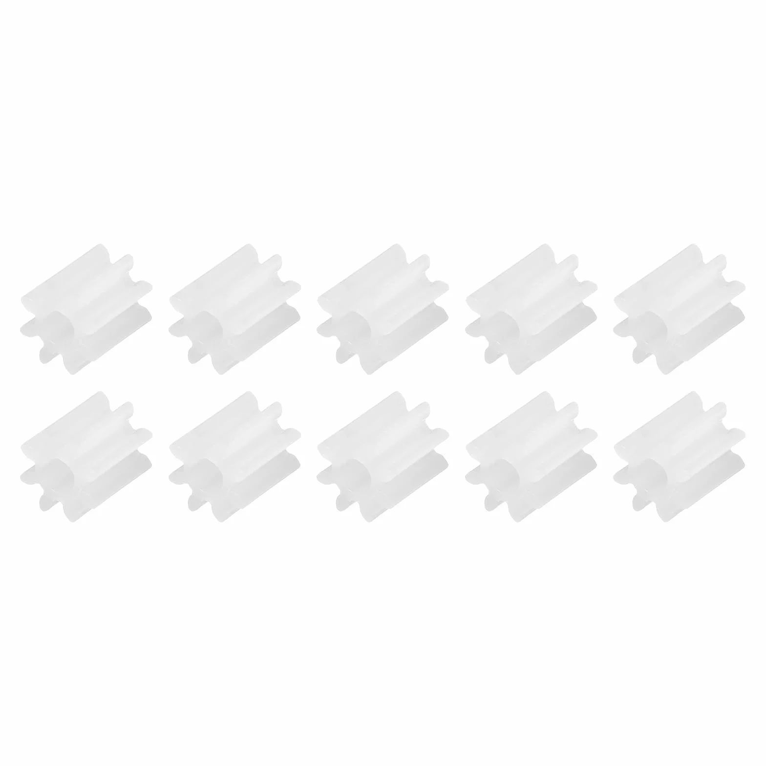 QUARKZMAN 10 szt. Plastikowa przekładnia 8 zębów Model z przekładnią wału 082AA przekładnia redukcyjna do robota DIY model samochodu RC, biały moduł 0,5