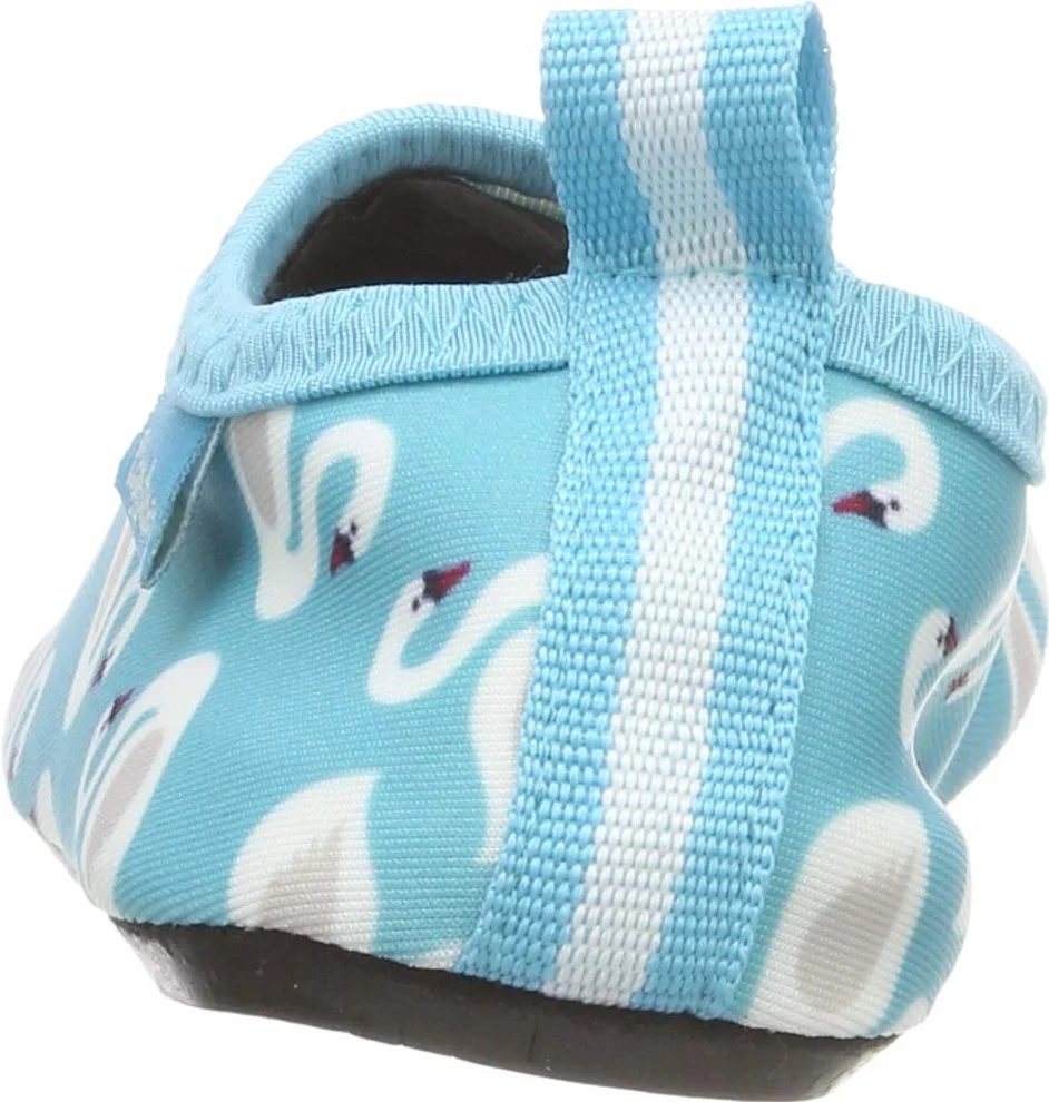 Playshoes Dziewczęce klapki kąpielowe buty do wody łabędzie, turkusowy, 24/25 EU