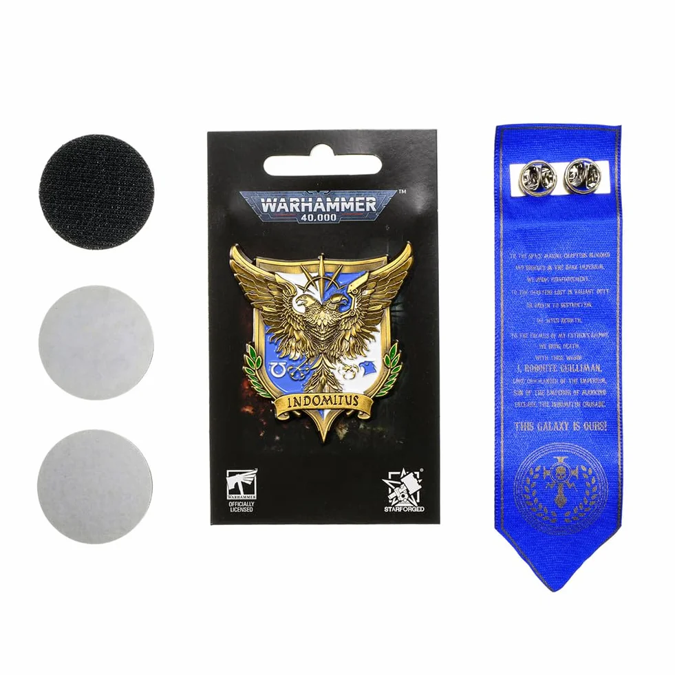 Starforged Broszka Roboute Guilliman Indomitus Warhammer 40000, Stal stopowa