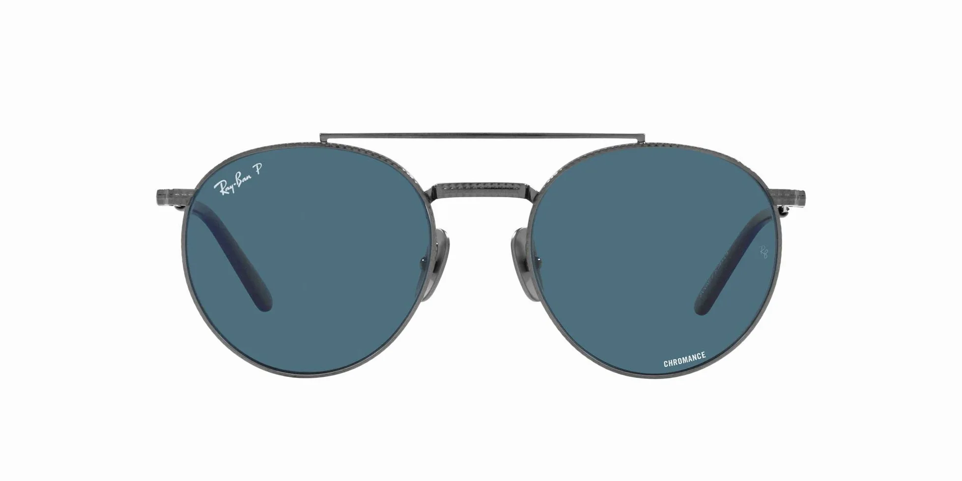 Ray-Ban Rb8237 Okrągłe Ii tytanowe okulary przeciwsłoneczne