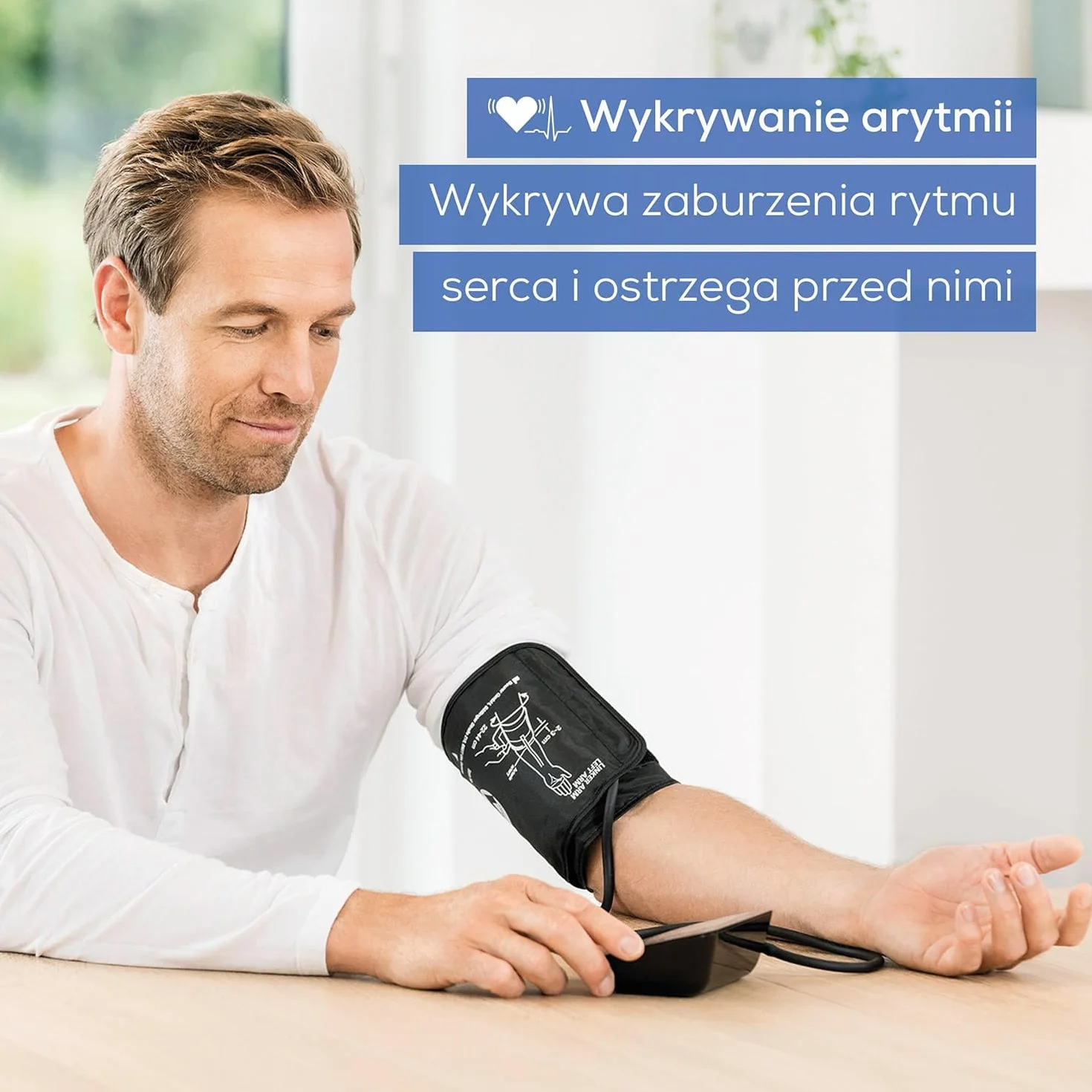 Beurer BM 54 Ciśnieniomierz naramienny, zatwierdzony klinicznie, wyświetlacz XL, połączenie z aplikacją z certyfikowaną ochroną danych, wykrywanie arytmii, mankiet na ramię od 22 do 44 cm