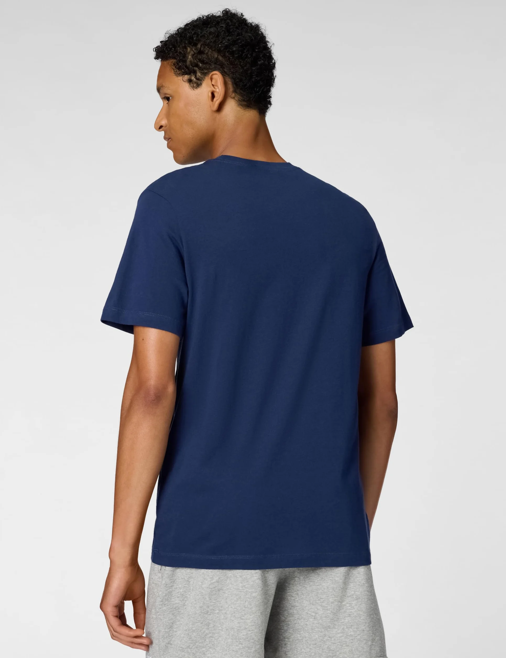 NIKE Męska koszulka M Nsw Icon Futura, Midnight granatowy/biały, XXL